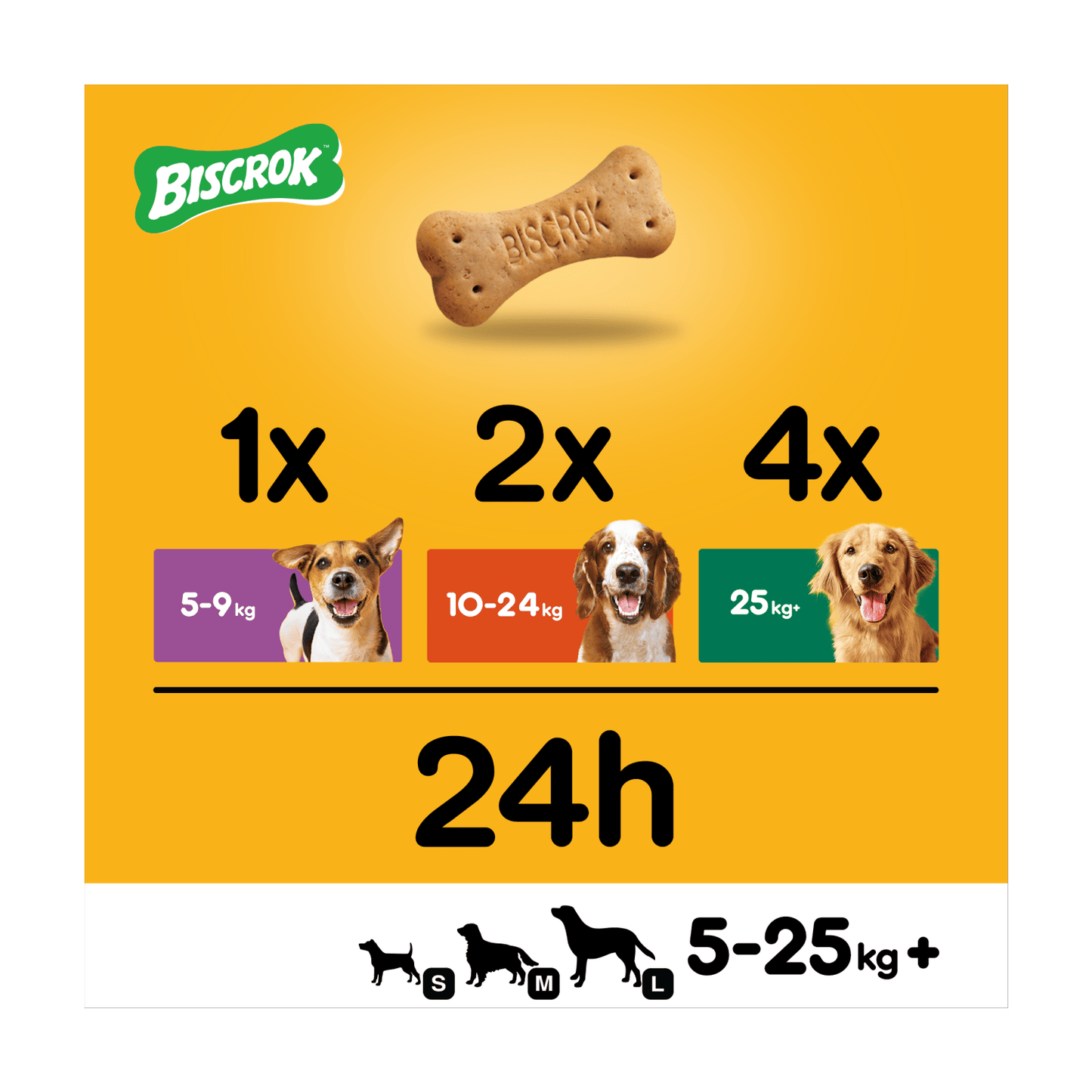Pedigree Biscrok Gravy Bones Adult Dog Treats Original Biscuits 400g - UK Food & Drink - 5010394986052