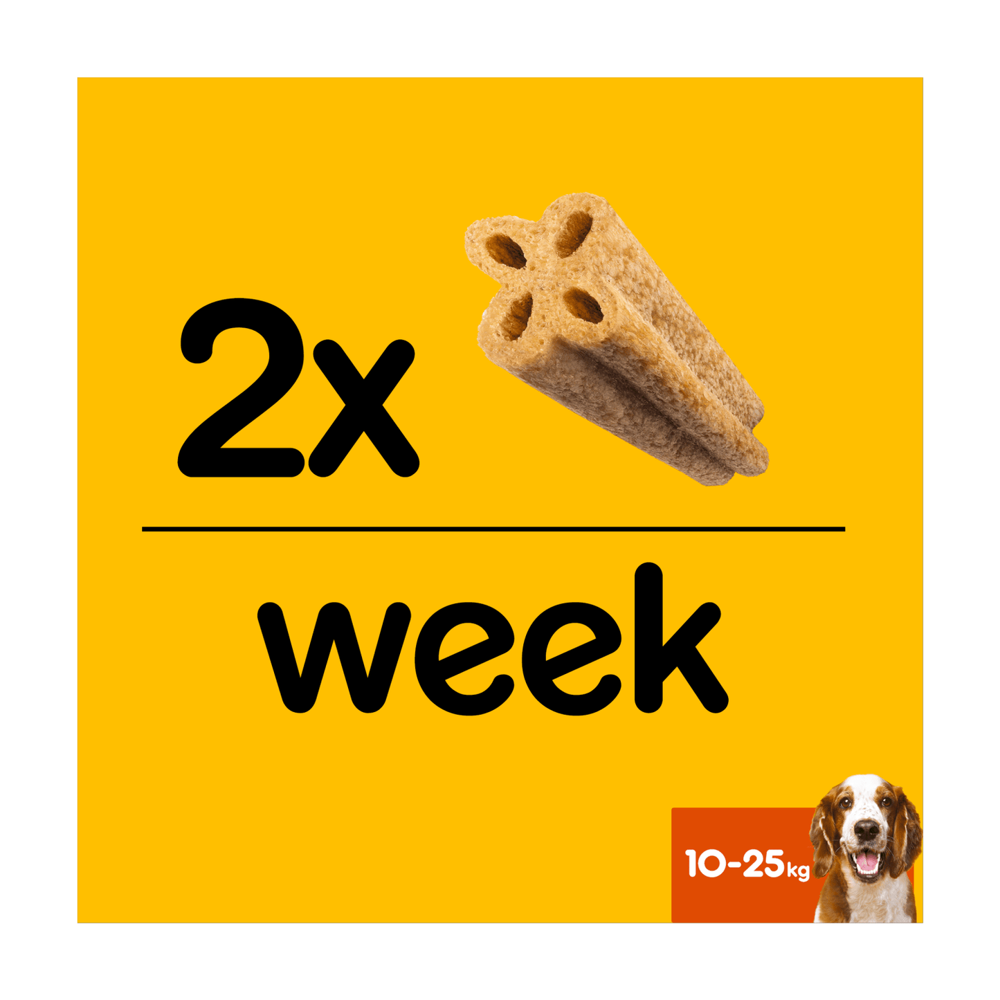 Pedigree Dentastix Advanced Medium Dog Treat Chicken 1 x Dental Chew 80g - UK Food & Drink - 5998749138533
