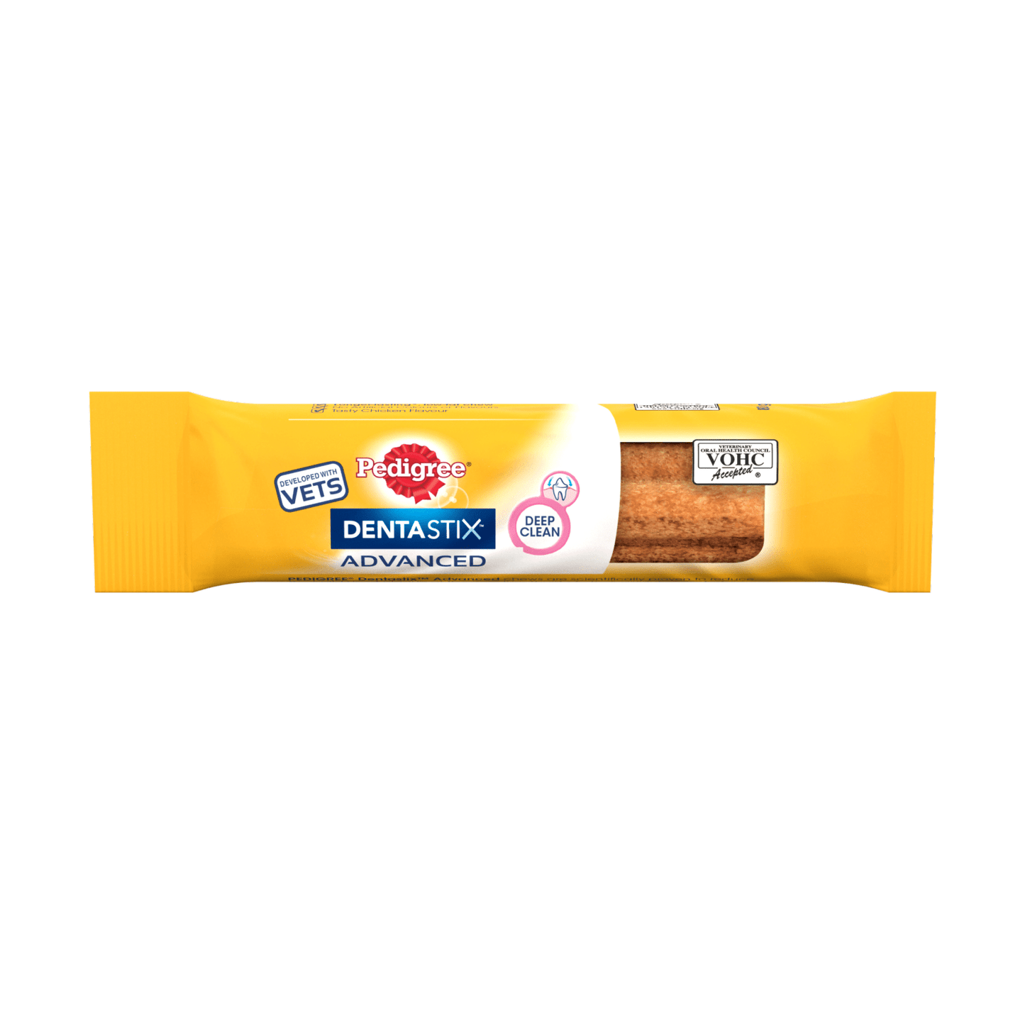 Pedigree Dentastix Advanced Medium Dog Treat Chicken 1 x Dental Chew 80g - UK Food & Drink - 5998749138533