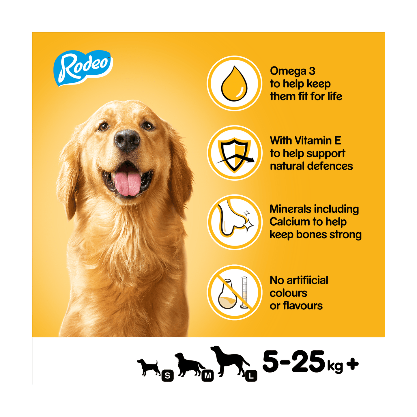 Pedigree Rodeo Adult Dog Treats Beef 4 Sticks 70g - UK Food & Drink - 5010394998185