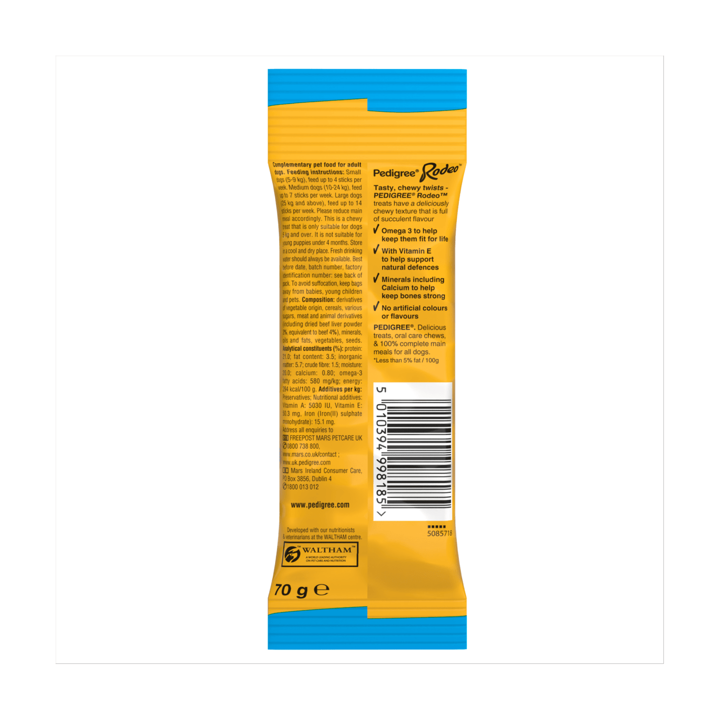 Pedigree Rodeo Adult Dog Treats Beef 4 Sticks 70g - UK Food & Drink - 5010394998185