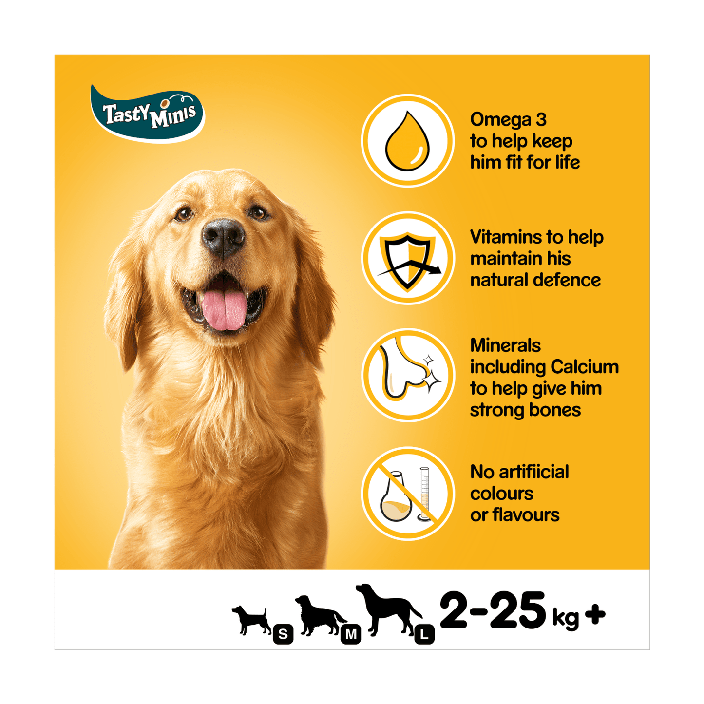 Pedigree Tasty Minis Adult Dog Treats Chicken & Duck Chewy Cubes 130g - UK Food & Drink - 5998749125564