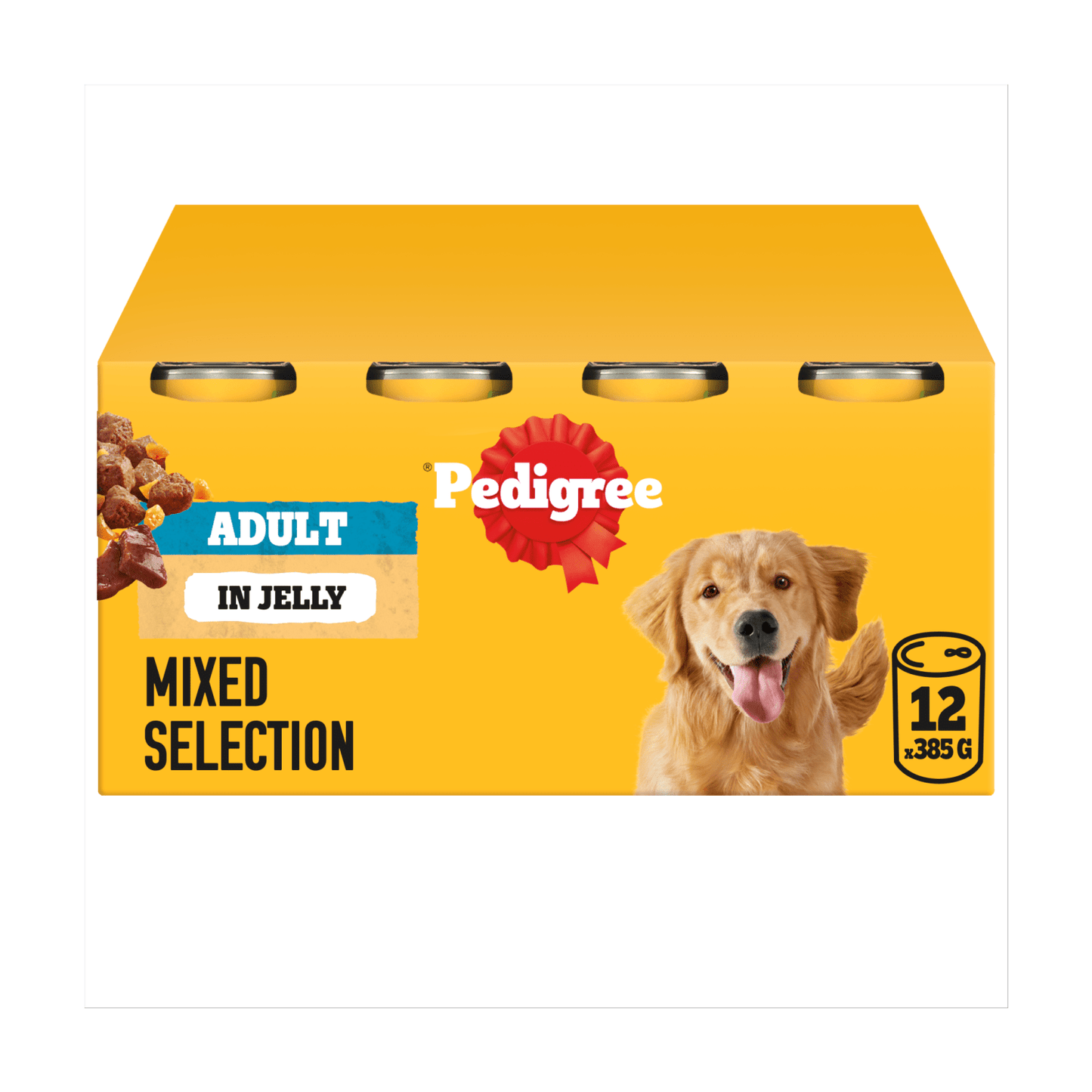 PEDIGREE® Adult Wet Dog Food Mixed Selection in Jelly 12 x 385g Can - UK Food & Drink - 5000166061698