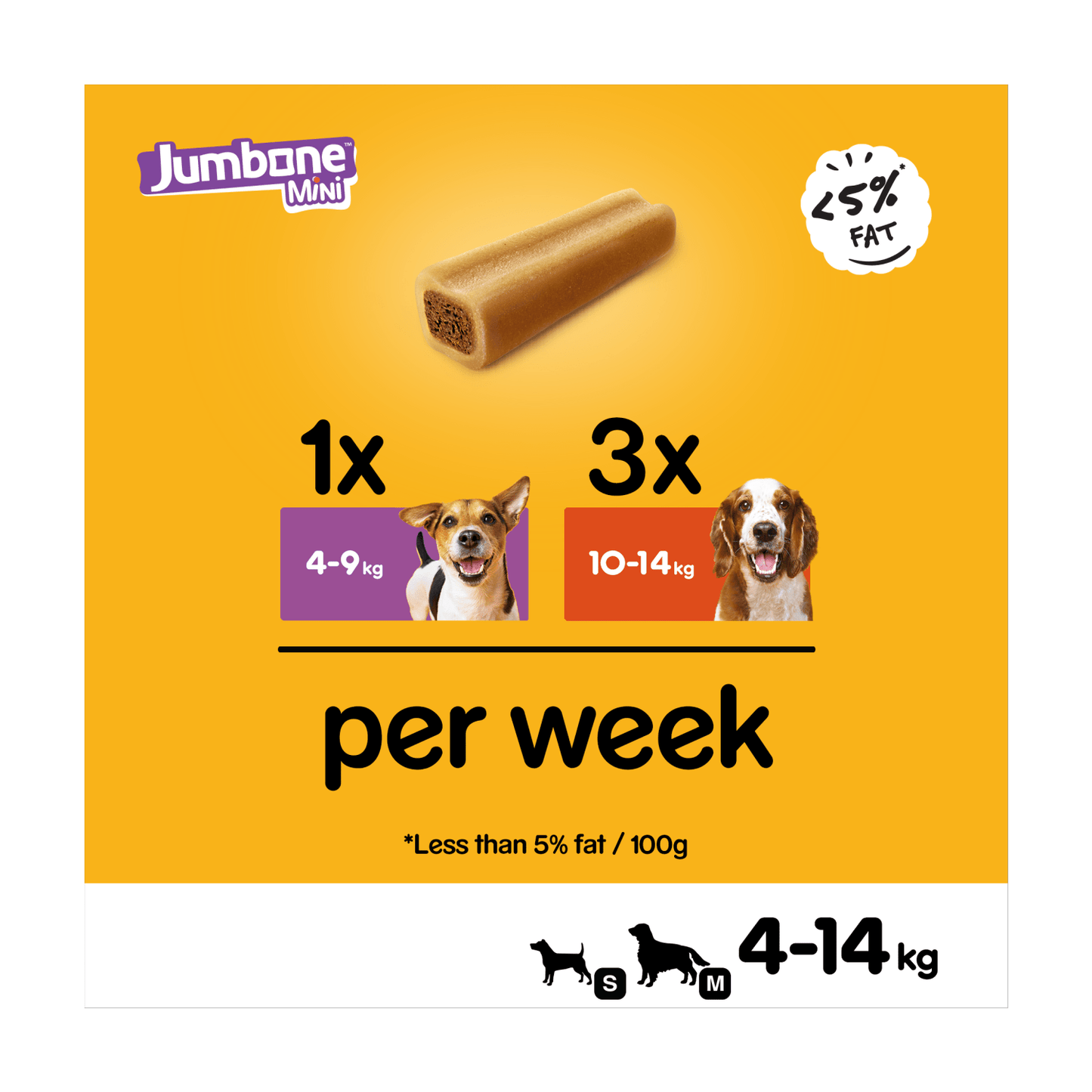 PEDIGREE® JUMBONE™ Mini Adult Small Dog Treats Beef & Poultry 4 Chews 160g - UK Food & Drink - 5998749139547