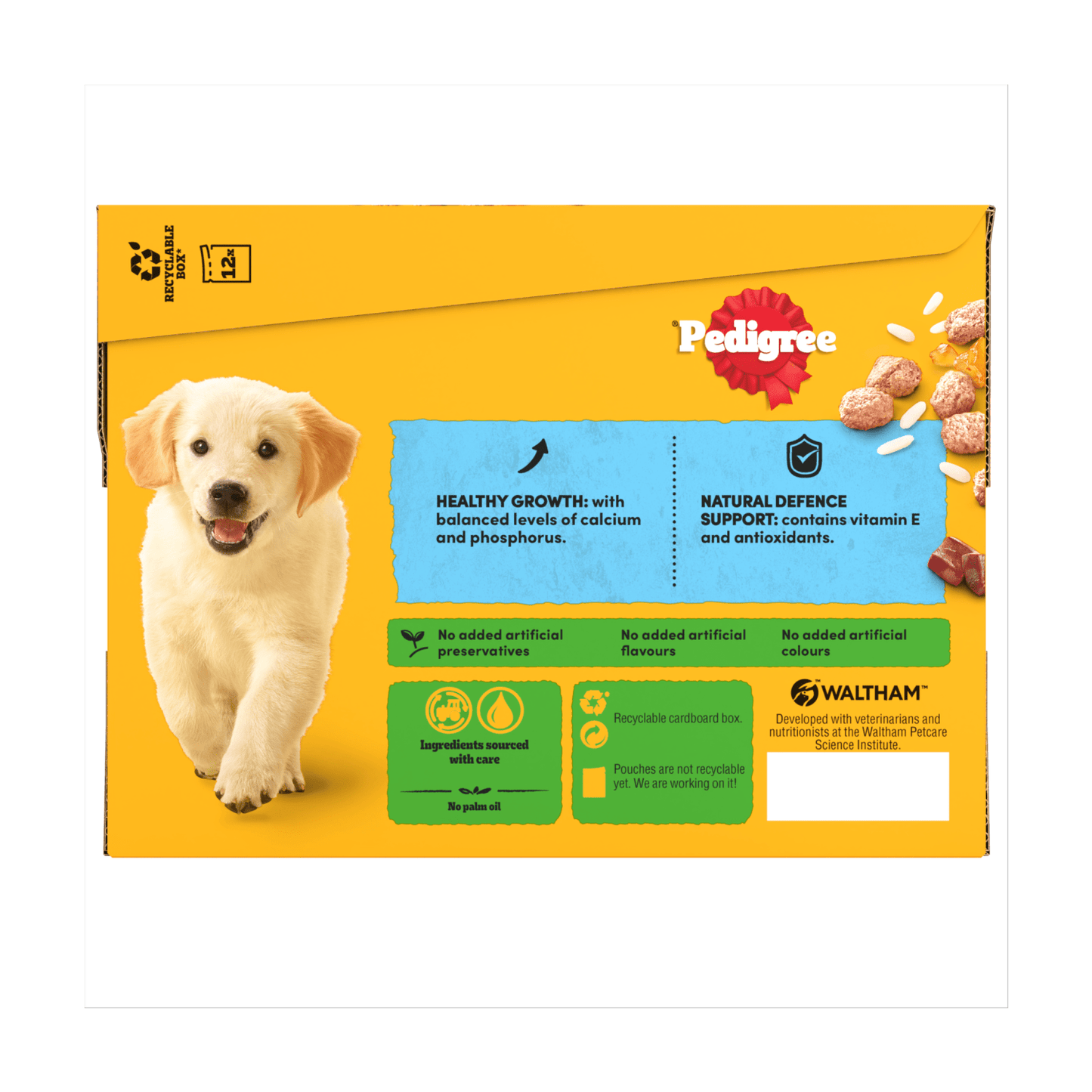 PEDIGREE® Junior Puppy Wet Dog Food Mixed Selection In Jelly 12x100g Pouch - UK Food & Drink - 3065890123915