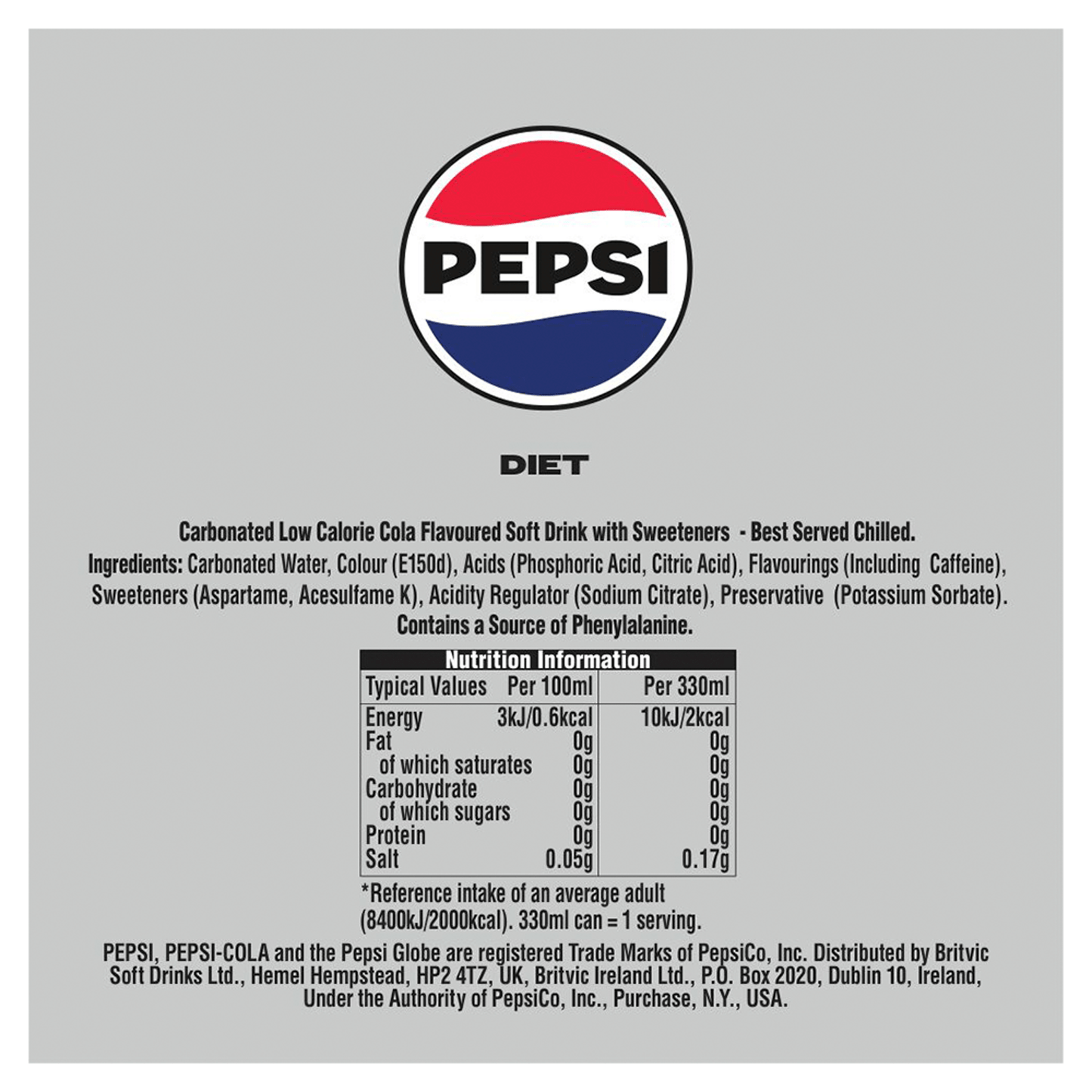 Pepsi Diet 500ml - UK Food & Drink - 87170795
