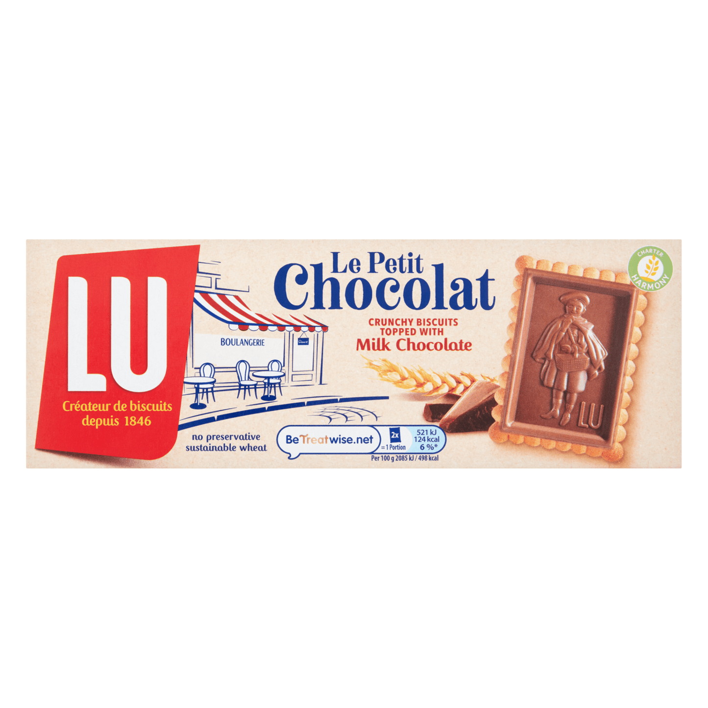 Petit Ecolier Milk Chocolate Topping Biscuits 150 Gr - UK Food & Drink - 7622201503635
