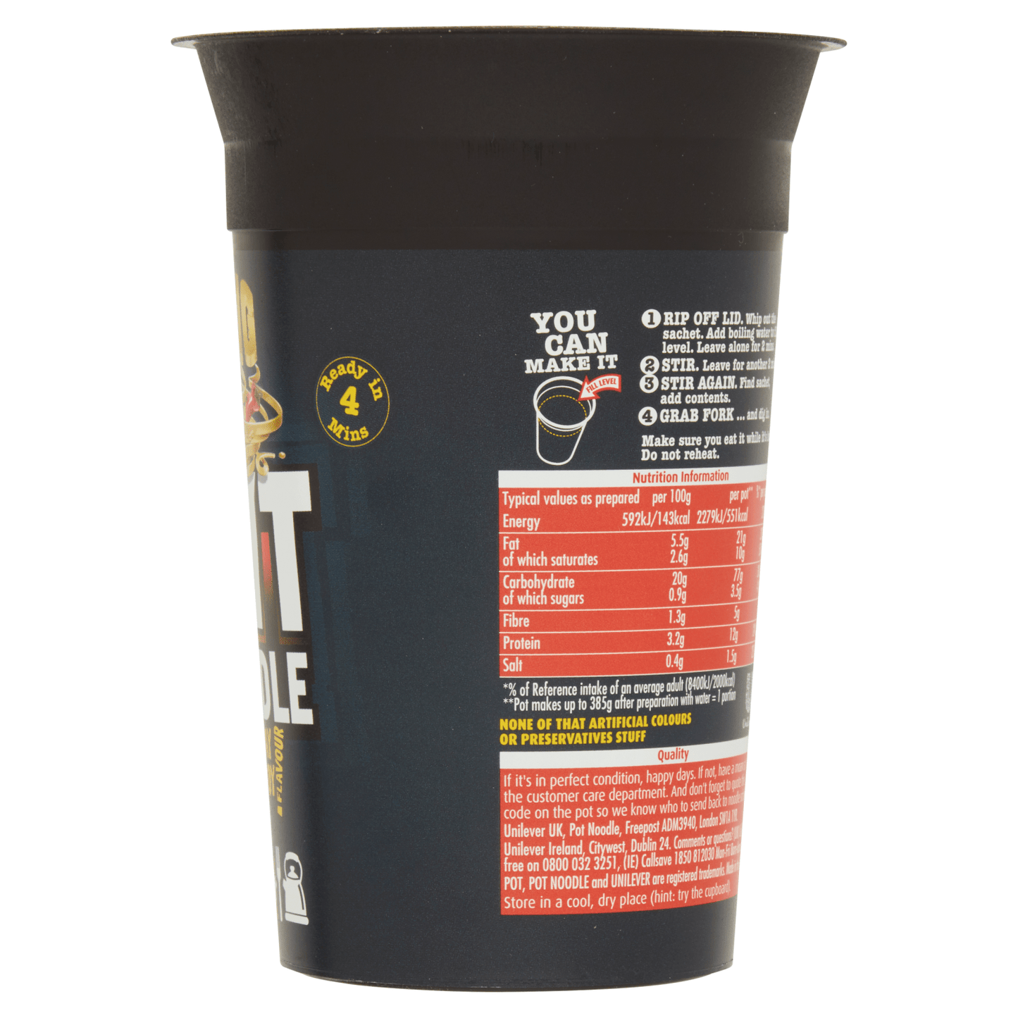 Pot Noodle King Bombay Bad Boy Flavour 114g - UK Food & Drink - 5000118203695