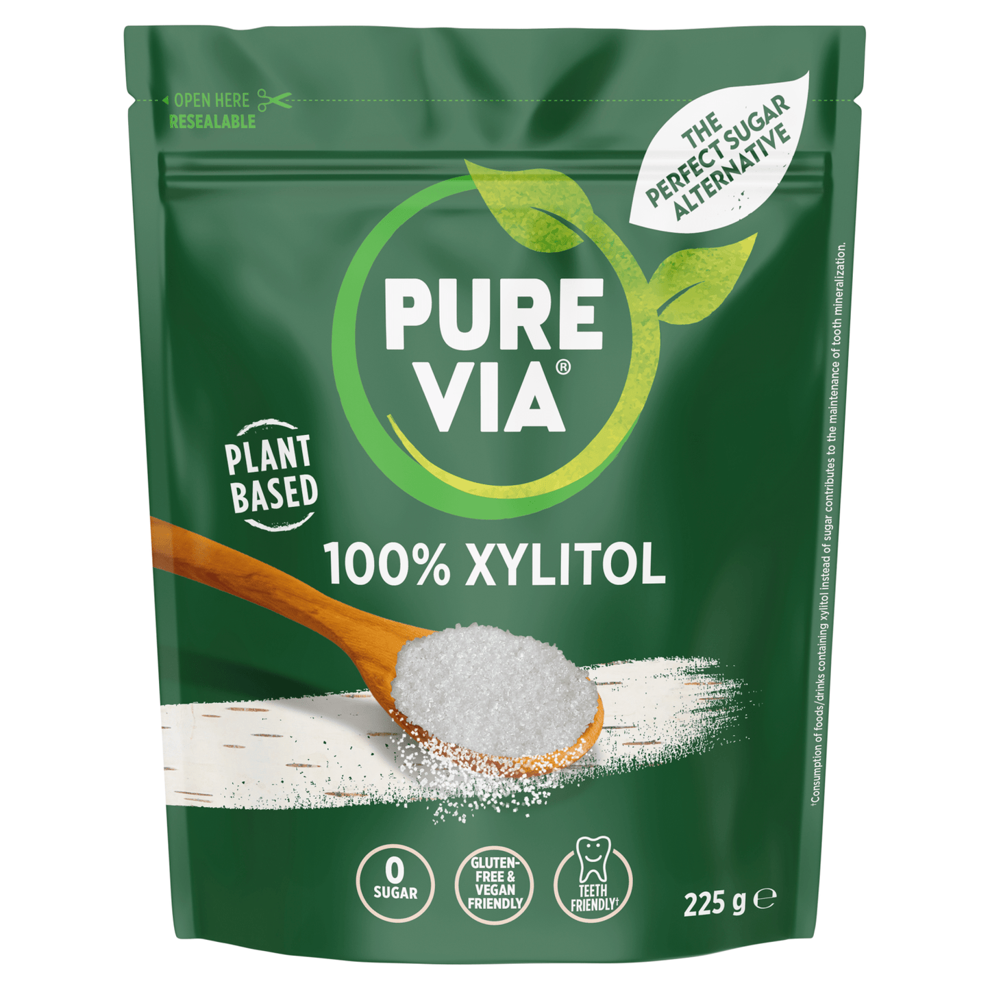 Pure Via 100% Xylitol 225g - UK Food & Drink - 7630486401461