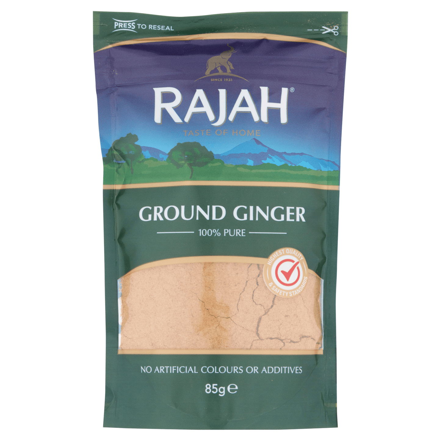 Rajah Ground Ginger 85g - UK Food & Drink - 5015821144845