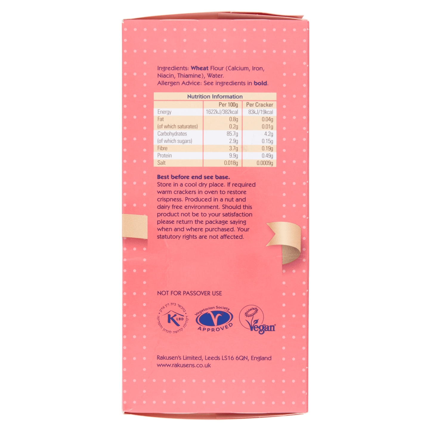 Rakusens Tea Matzos 150g - UK Food & Drink - 5010112000046