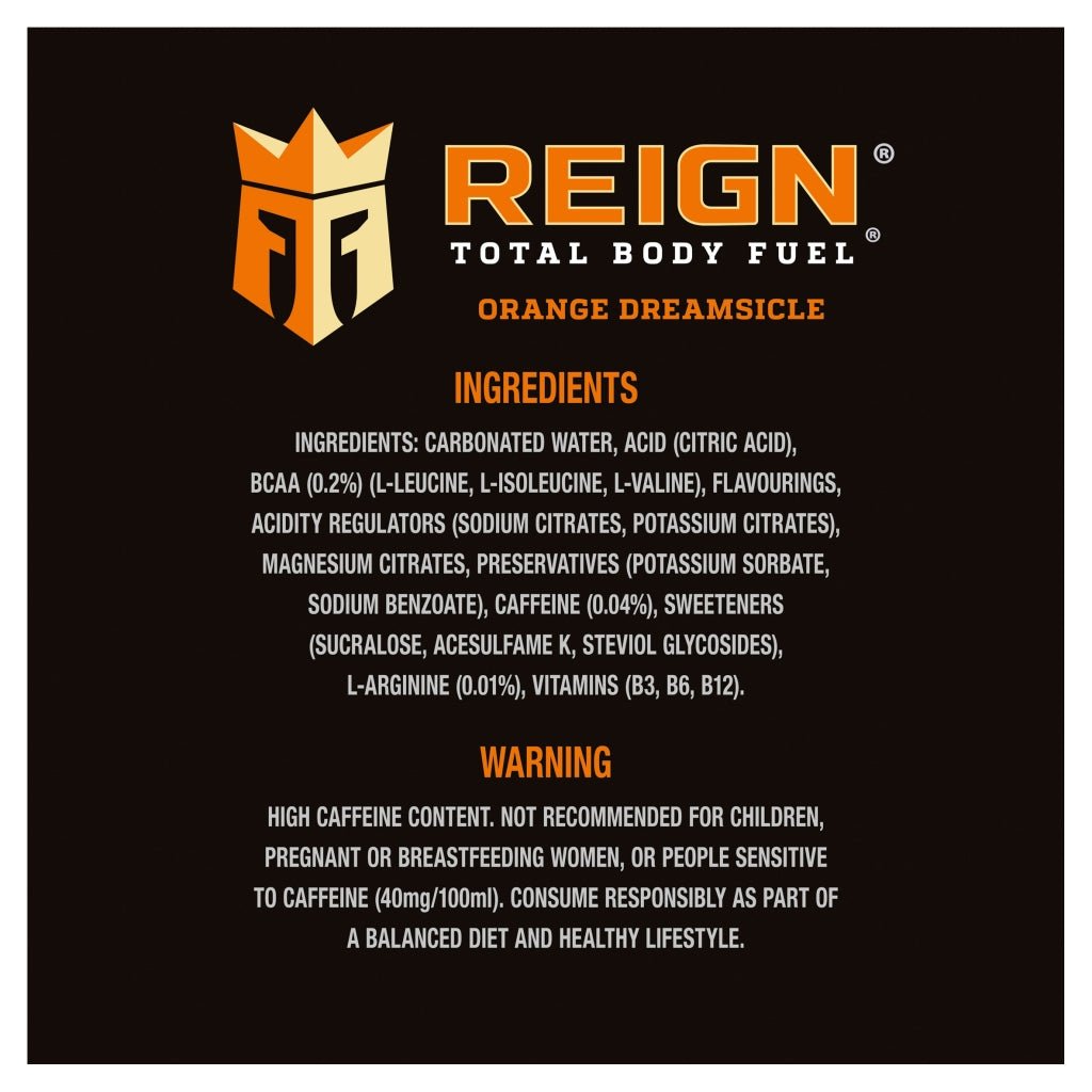Reign Orange Dreamsicle 500ml - UK Food & Drink - 5060608748464