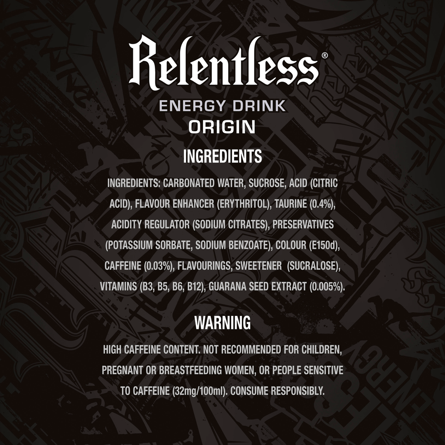 Relentless Energy Drink Original 500ml - UK Food & Drink - 5060466510210