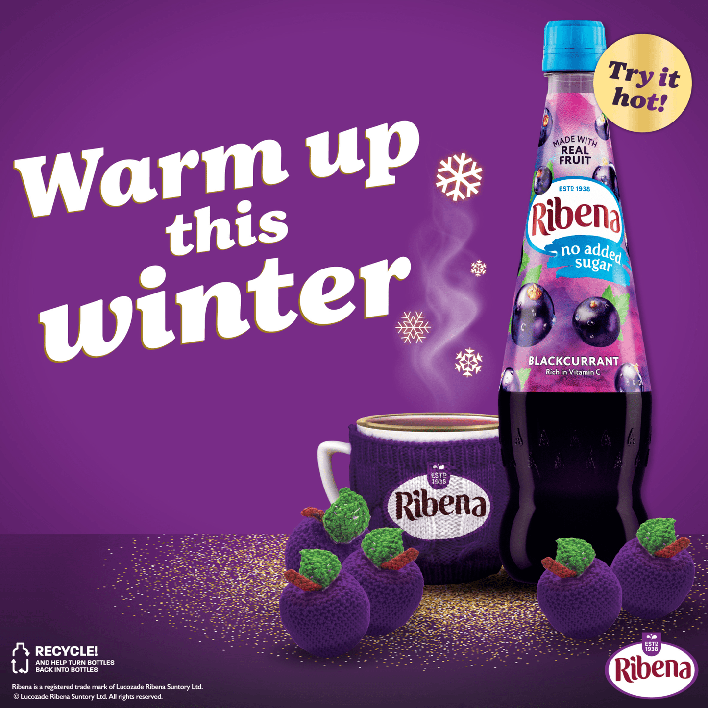 Ribena Blackcurrant Squash No Added Sugar 850ml - UK Food & Drink - 5054267003385