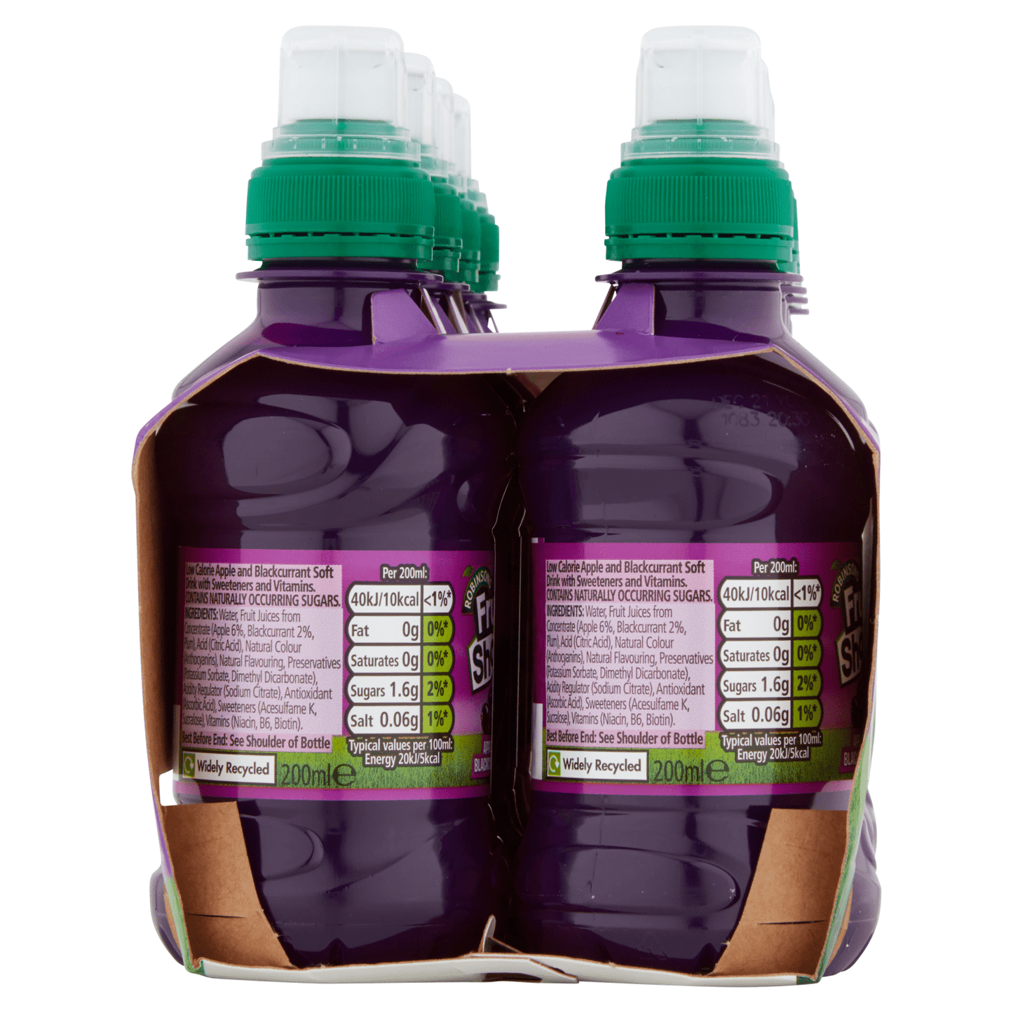 Robinsons Fruit Shoot Apple & Blackcurrant Juice Drink 8 x 200ml - UK Food & Drink - 5010102105454