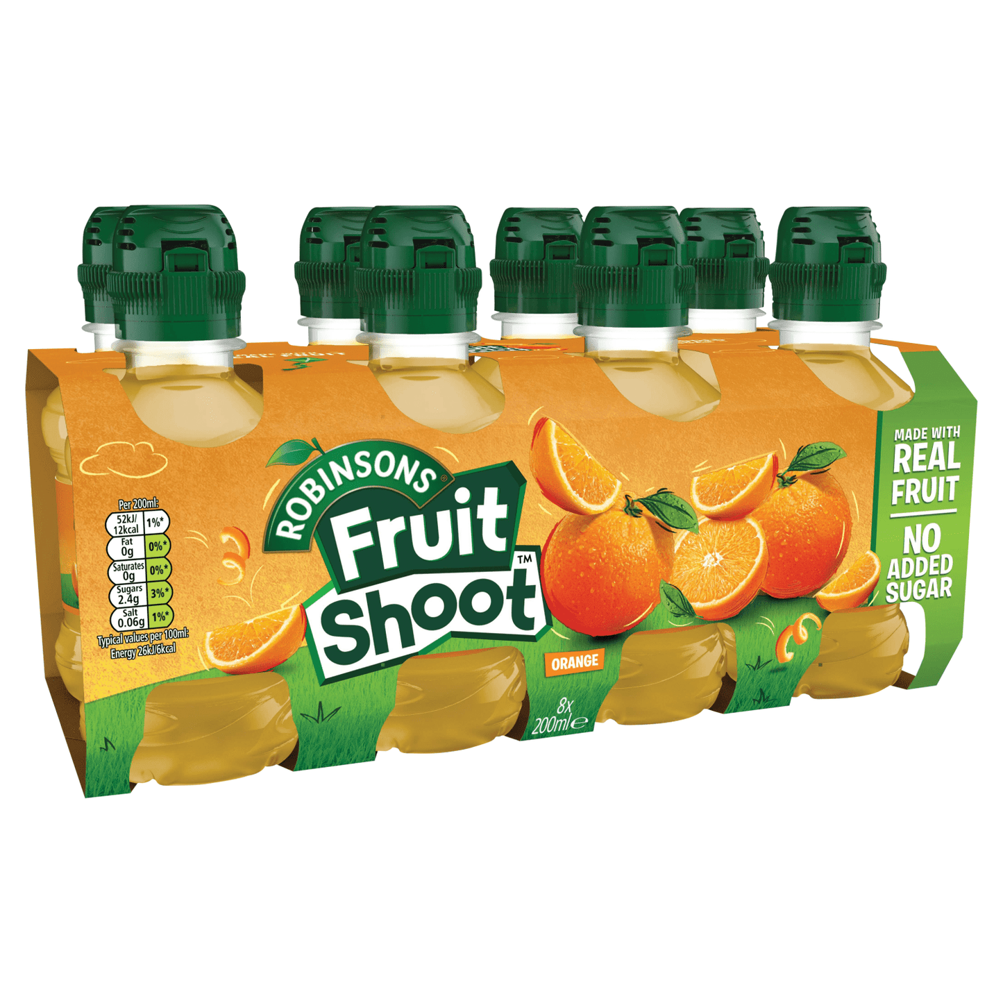 Robinsons Fruit Shoot Orange Juice Drink 8 x 200ml - UK Food & Drink - 5010102111967