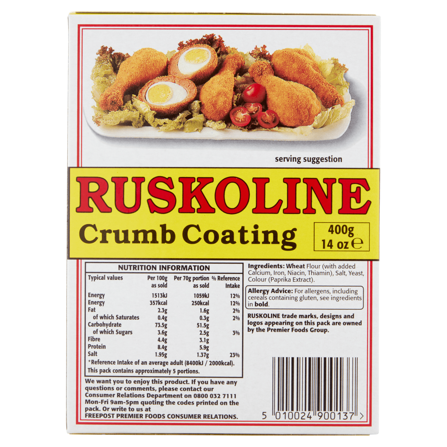 Ruskoline Crumb Coating 400g - UK Food & Drink - 5010024900137