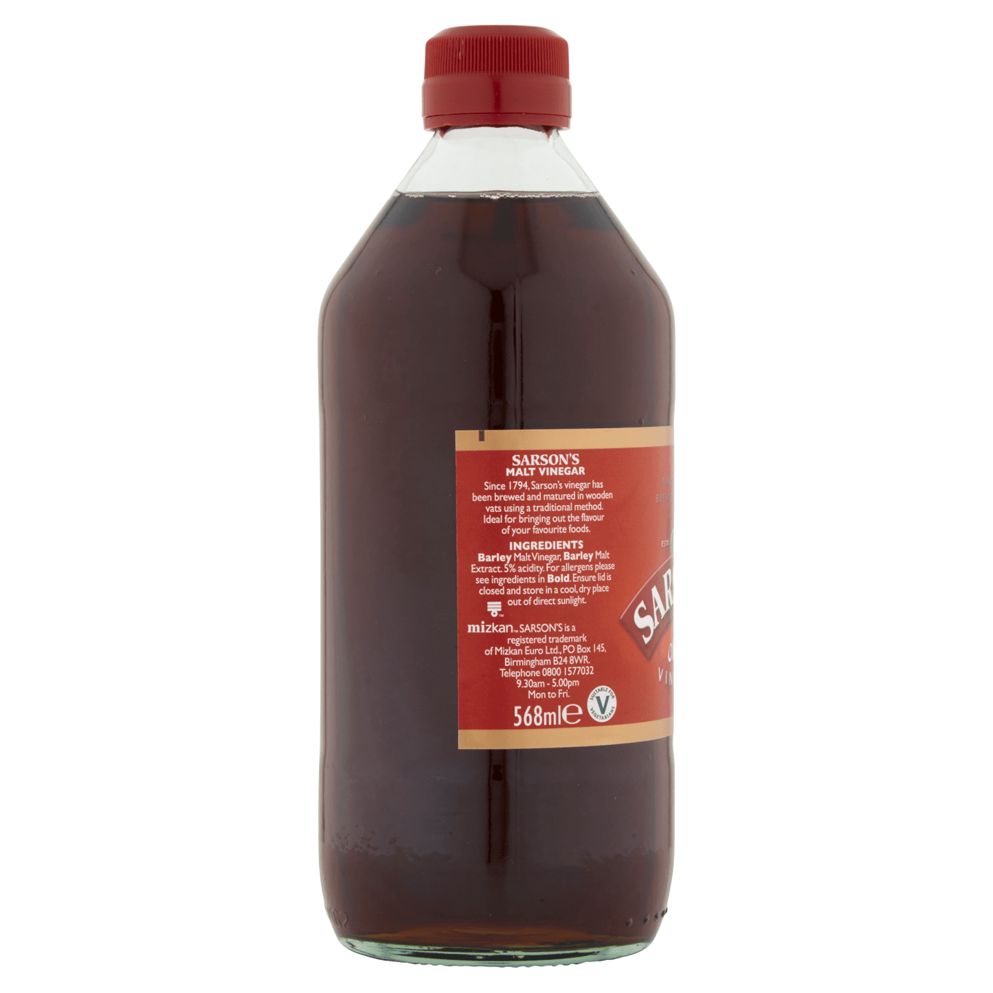 Sarson's Malt Vinegar 568ml - UK Food & Drink - 5060336500082