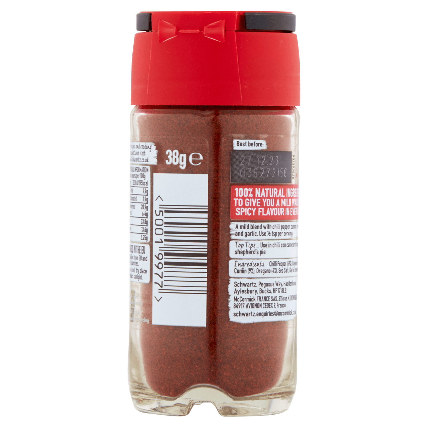 Schwartz Chilli Powder 38g - UK Food & Drink - 50019977