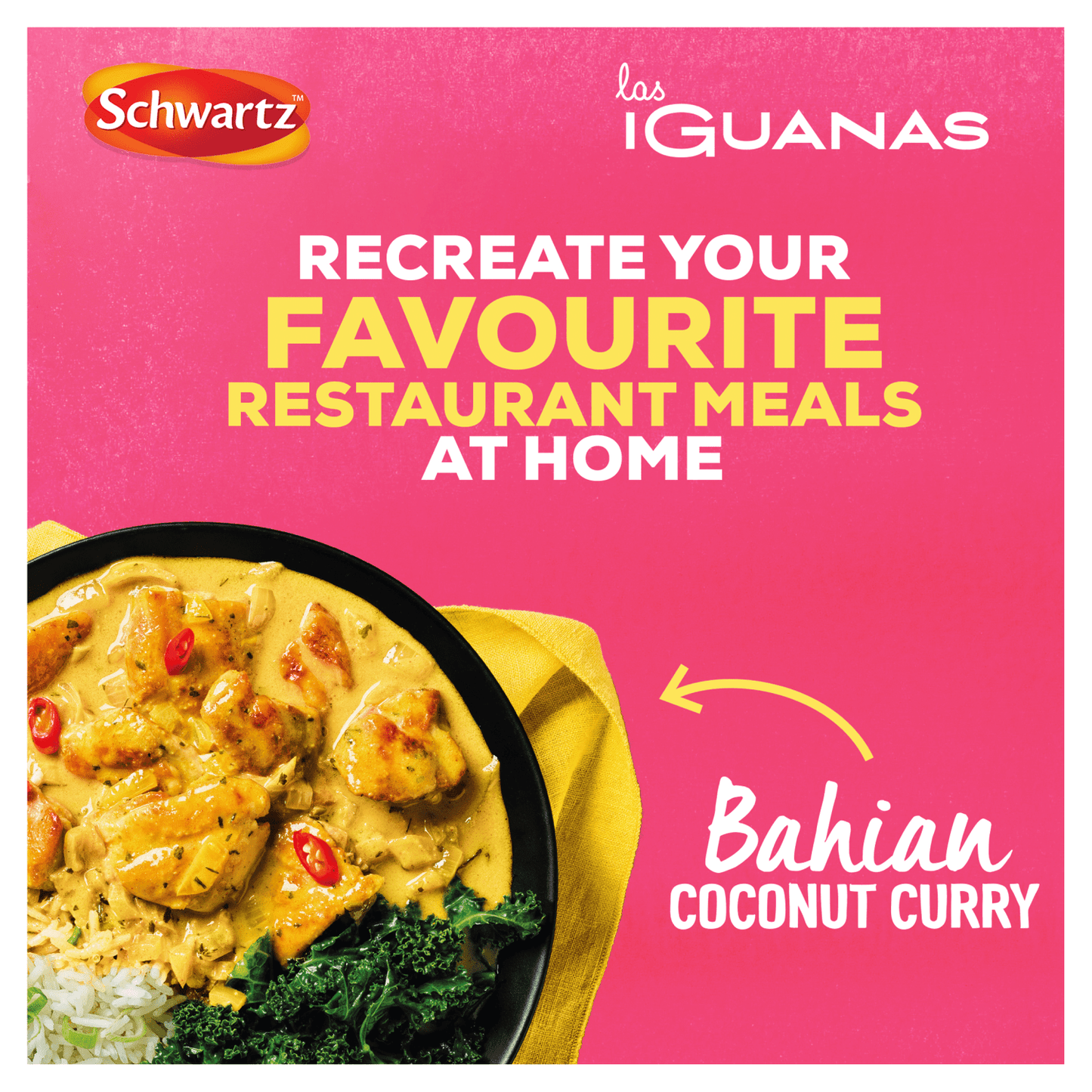 Schwartz Las Iguanas Bahian Coconut Curry 25g - UK Food & Drink - 5000225028068