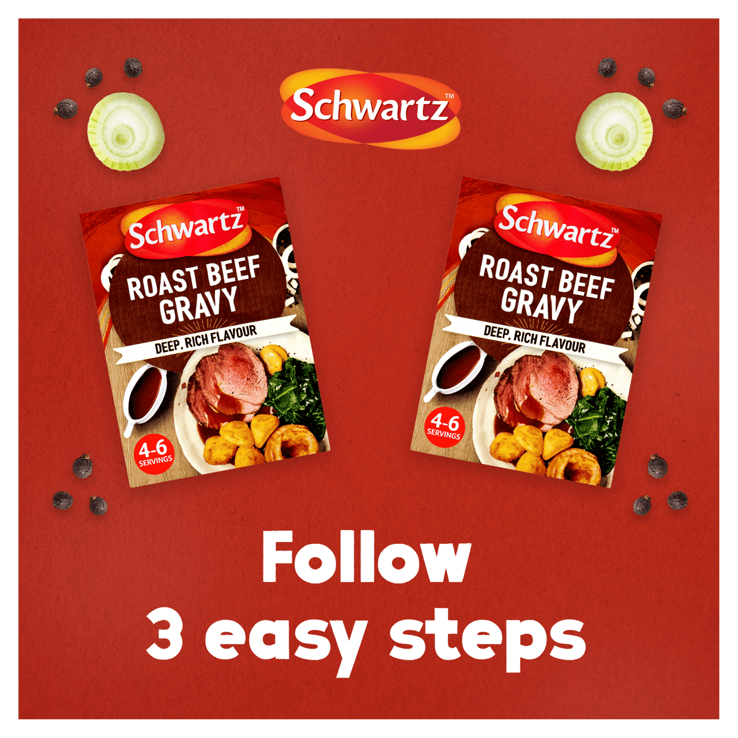 Schwartz Roast Beef Gravy Mix 27g - UK Food & Drink - 5000225018335