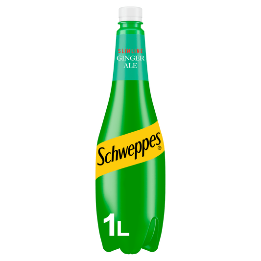 Schweppes Slimline Ginger Ale 1L - UK Food & Drink - 5449000133472