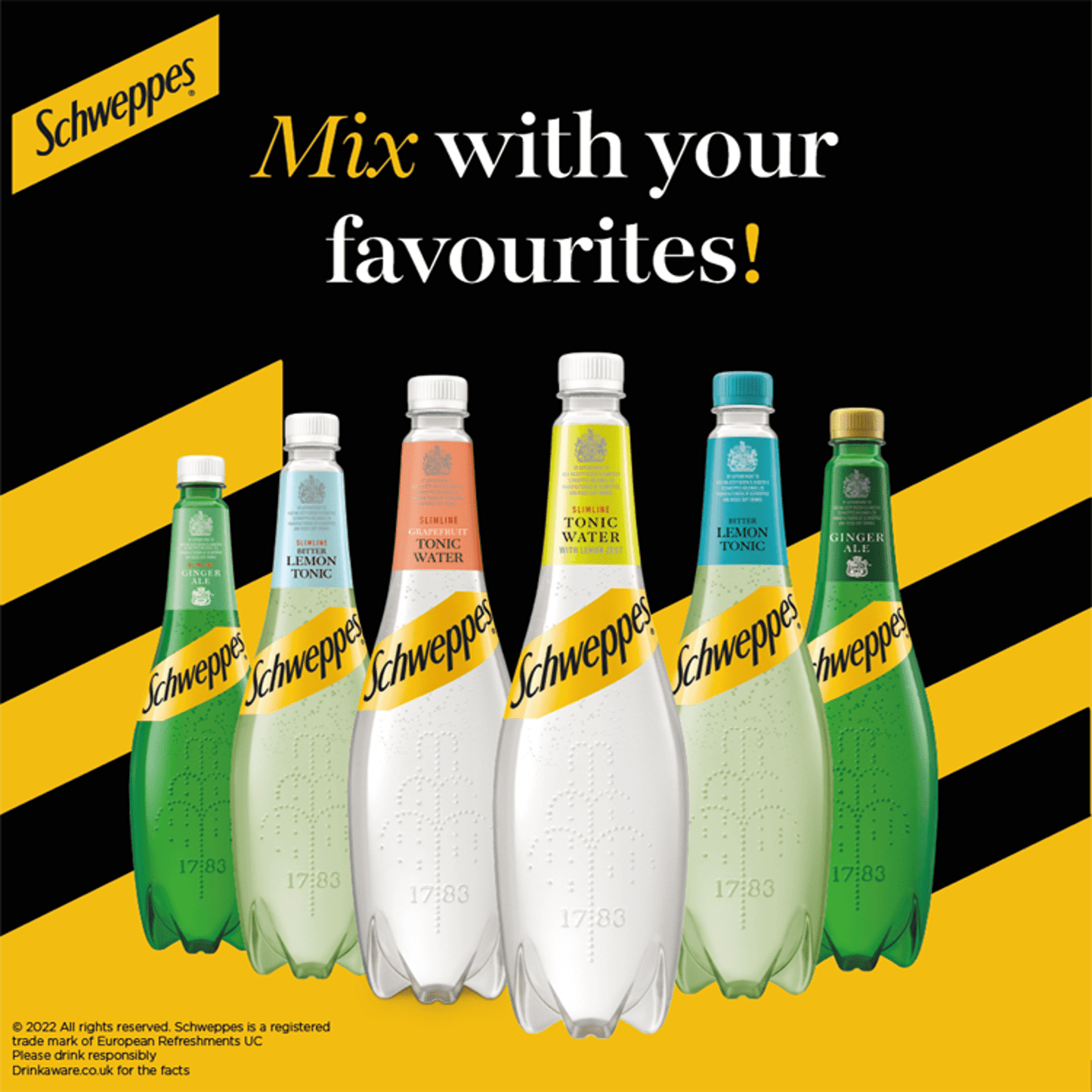 Schweppes Slimline Ginger Ale 1L - UK Food & Drink - 5449000133472