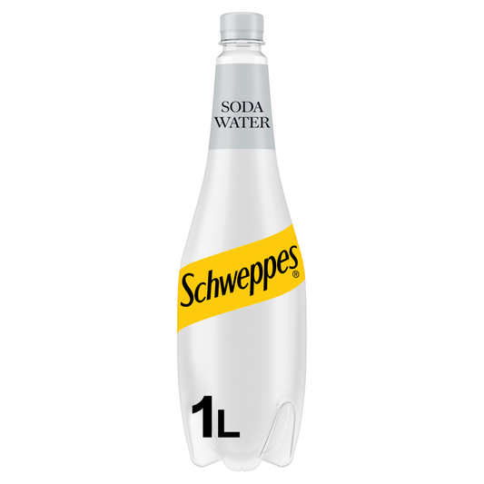Schweppes Soda Water 1L - UK Food & Drink - 5449000133410