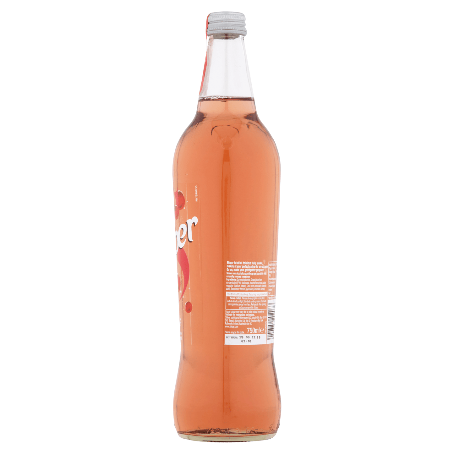 Shloer Rosé Sparkling Fruit Drink 750ml - UK Food & Drink - 5010388202076