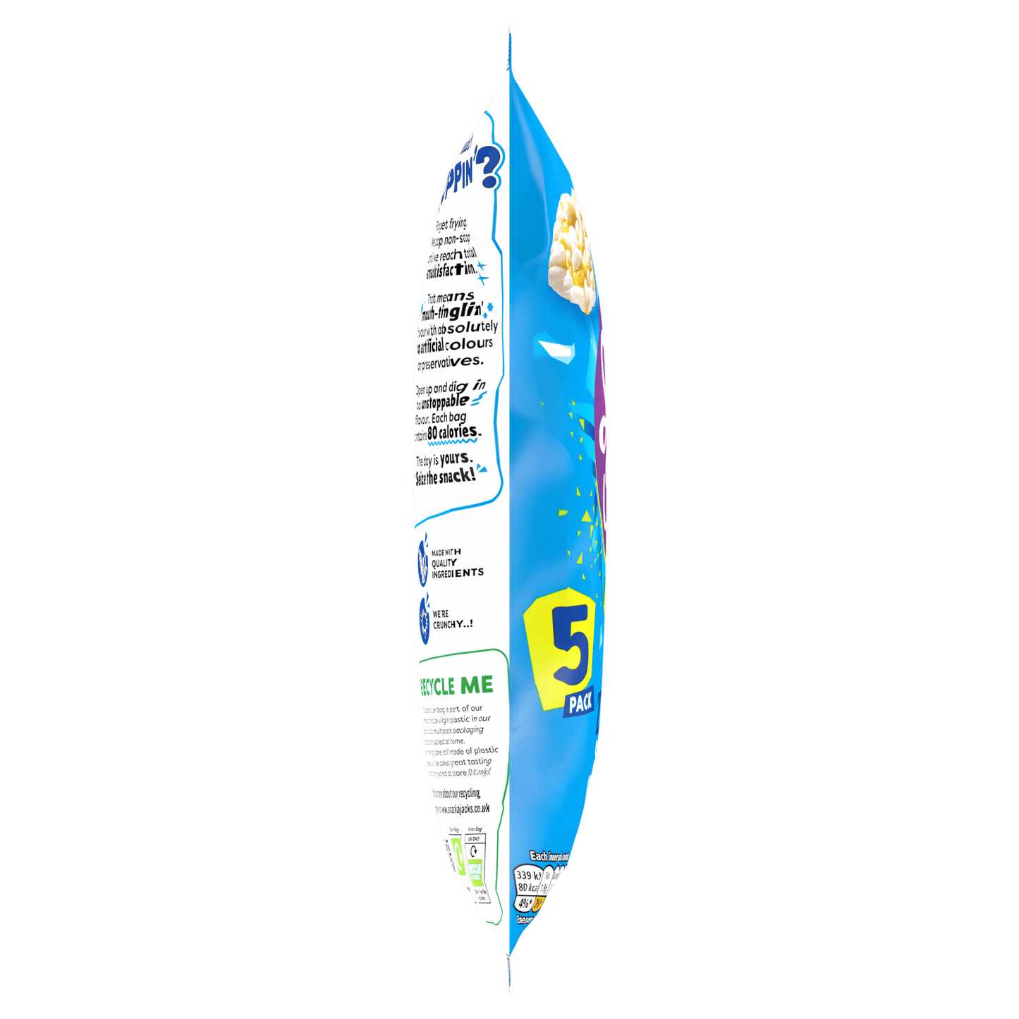 Snack a Jacks Salt & Vinegar Multipack Rice Cakes Crisps 5 x 19g - UK Food & Drink - 5000328250687