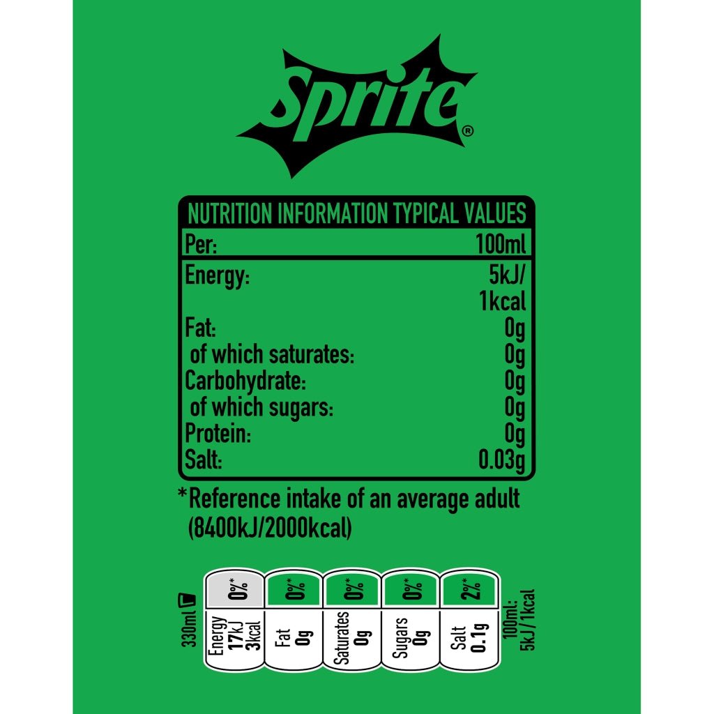 Sprite Zero Sugar 330ml Glass Bottle - UK Food & Drink - 42357384