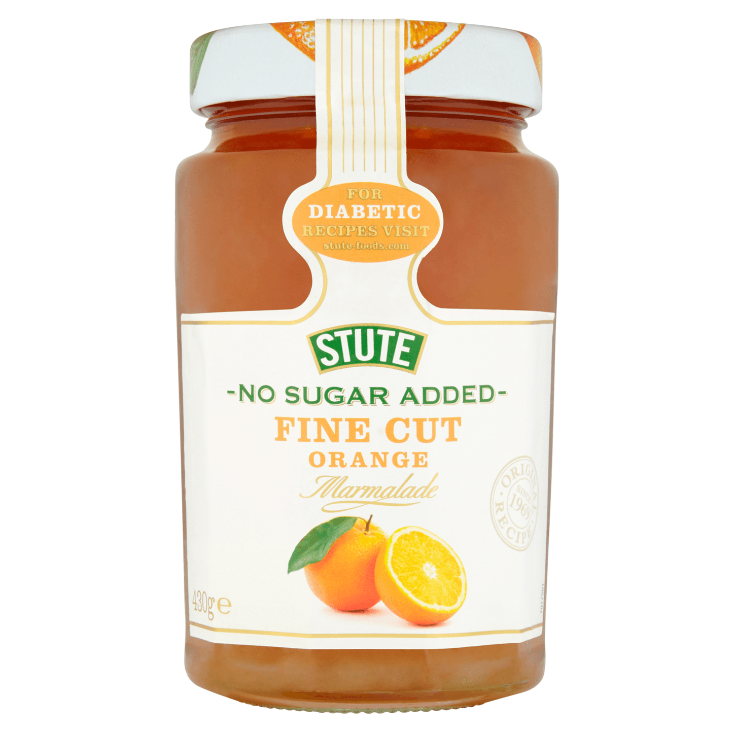 Stute No Sugar Added Fine Cut Orange Marmalade 430g - UK Food & Drink - 4006424022686