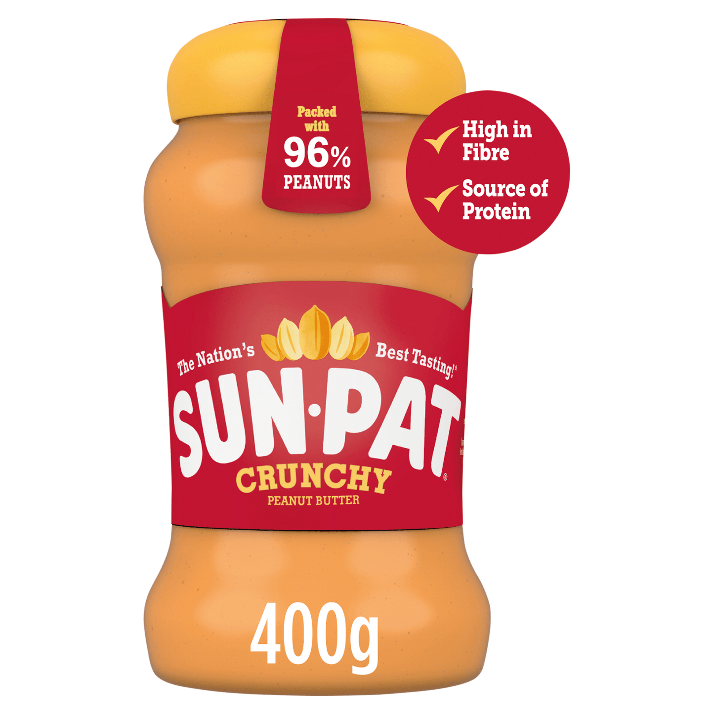 SUN - PAT Crunchy Peanut Butter 400g - UK Food & Drink - 5060391623092