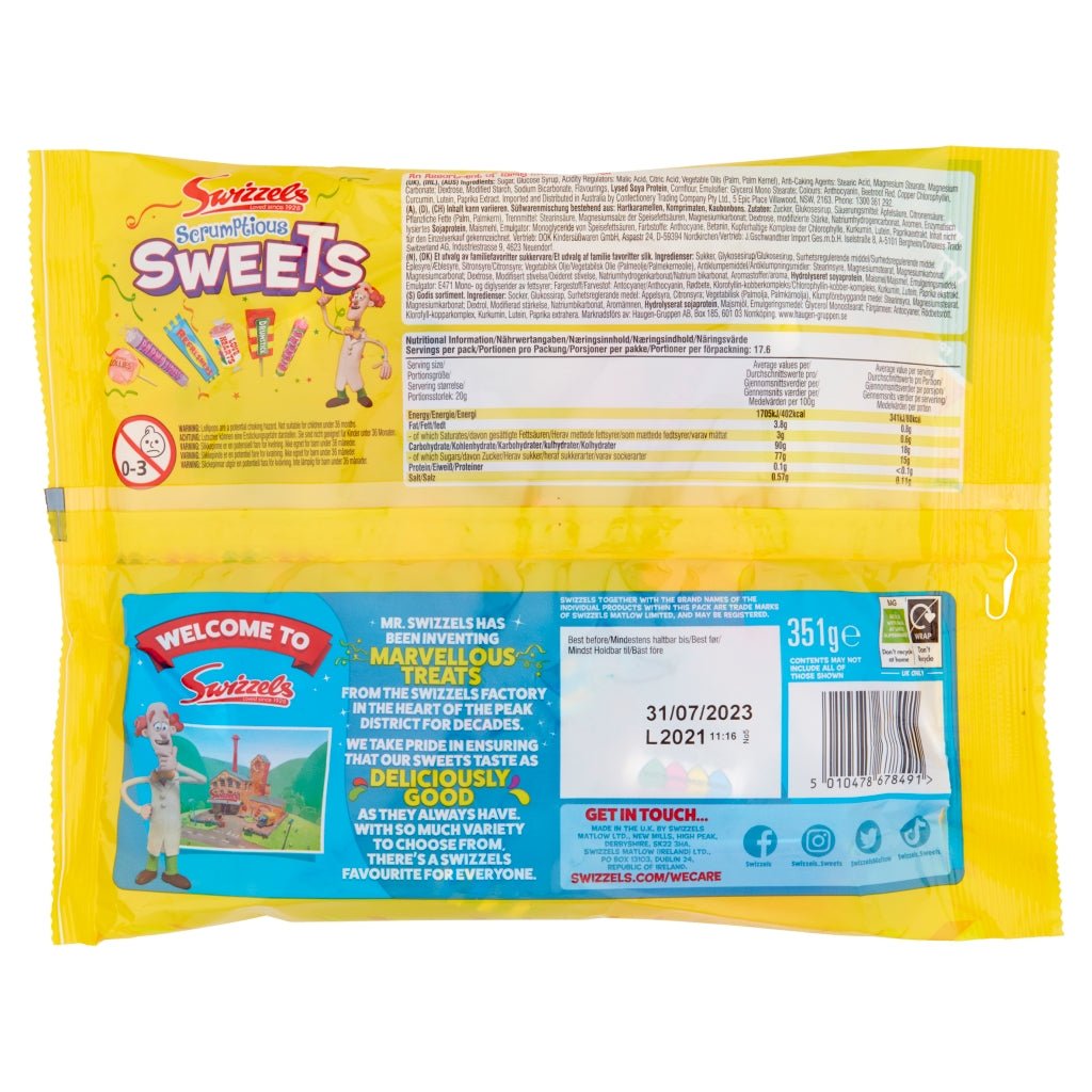 Swizzels Scrumptious Sweets - UK Food & Drink - 5010478678491