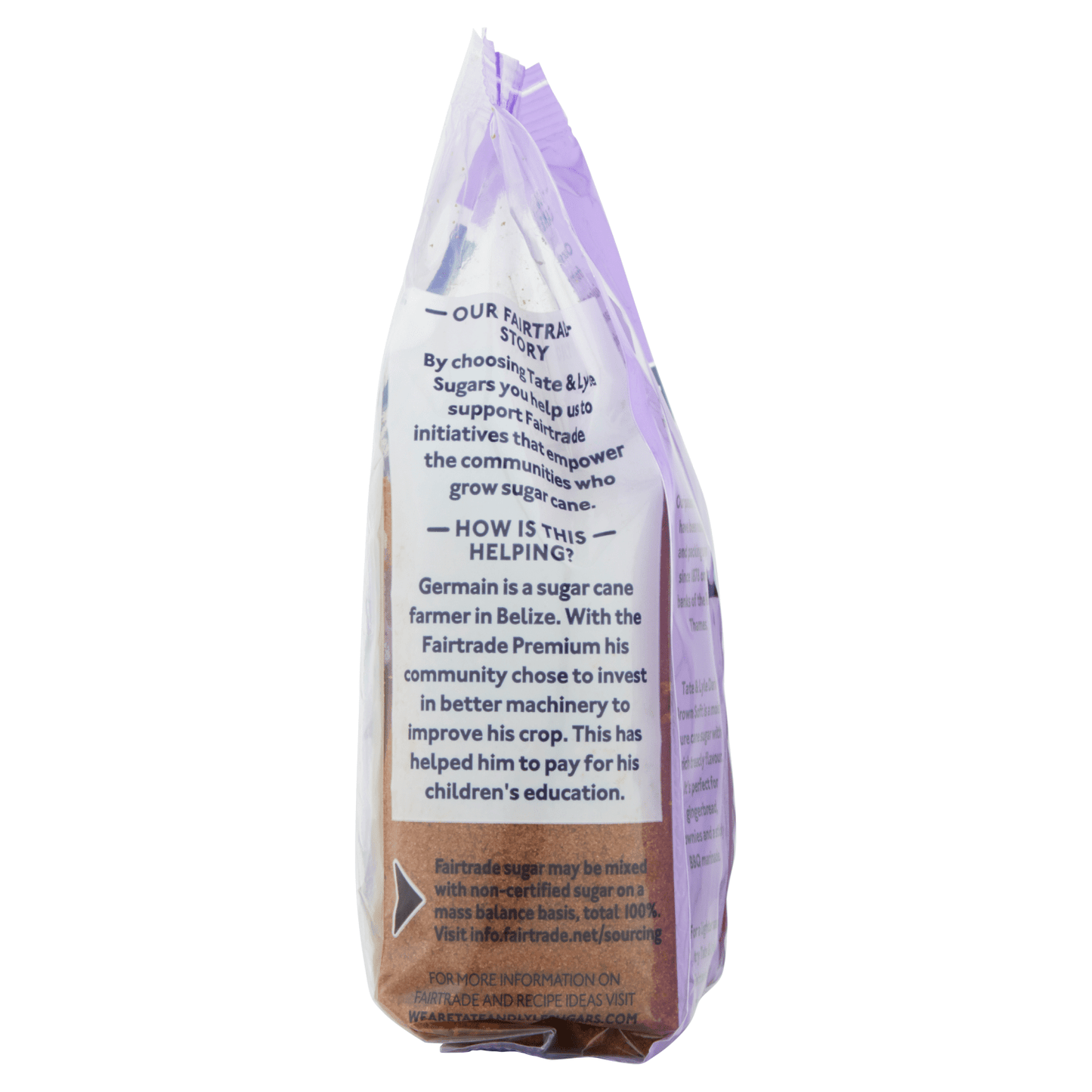 Tate & Lyle Fairtrade Dark Brown Soft Pure Cane Sugar 500g - UK Food & Drink - 5010115924752