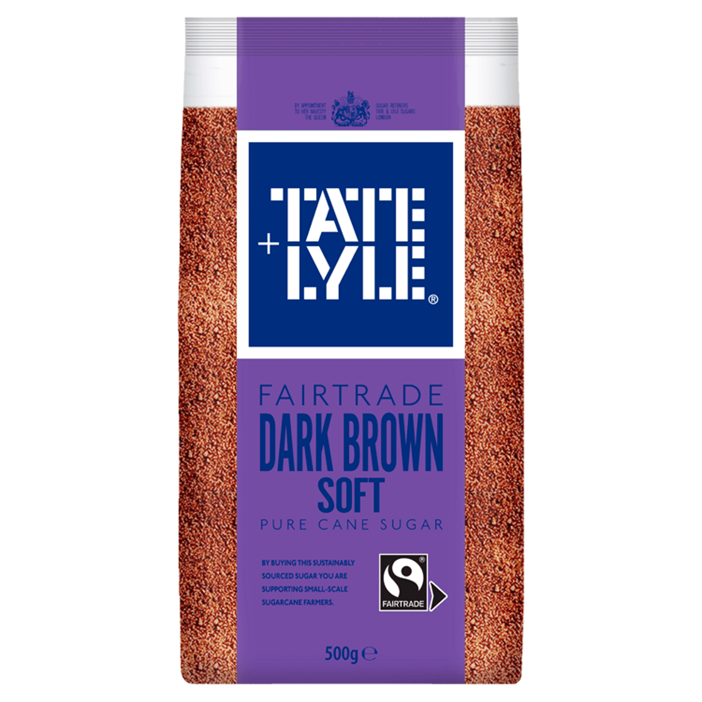 Tate & Lyle Fairtrade Dark Brown Soft Pure Cane Sugar 500g - UK Food & Drink - 5010115924752