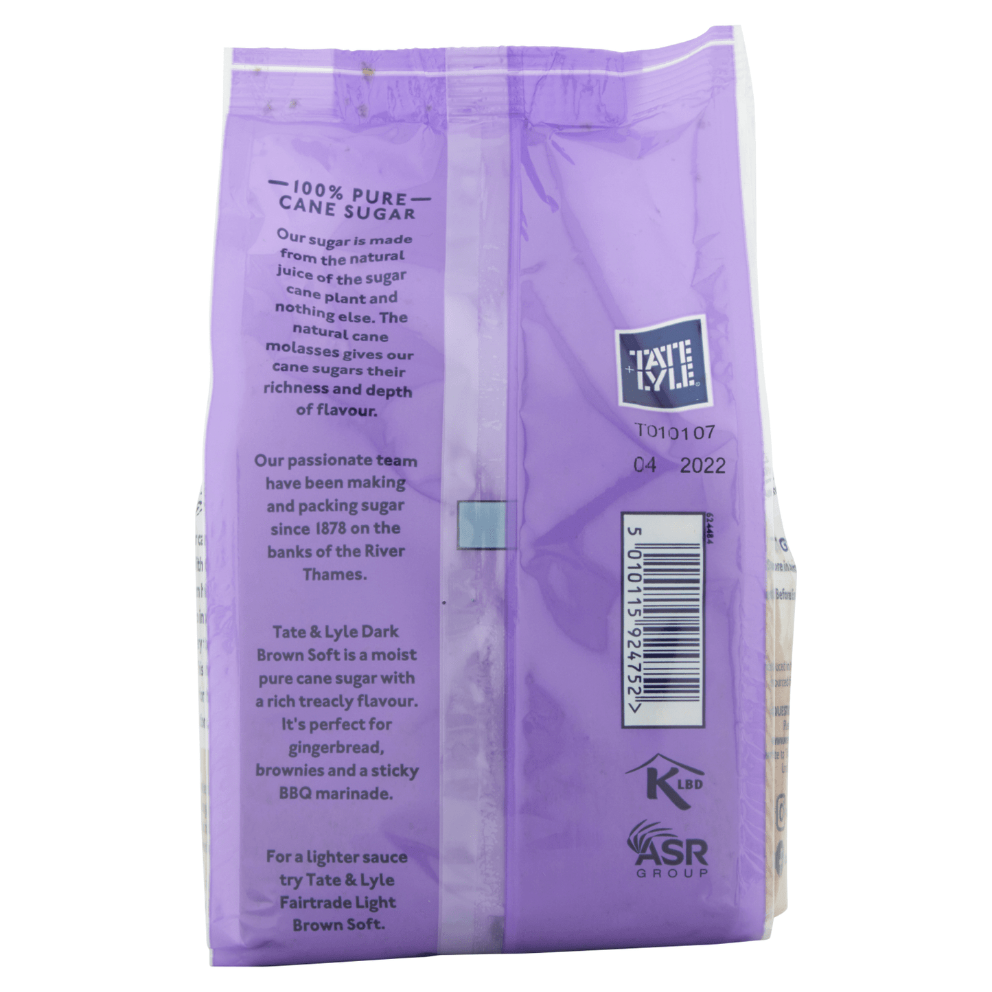 Tate & Lyle Fairtrade Dark Brown Soft Pure Cane Sugar 500g - UK Food & Drink - 5010115924752