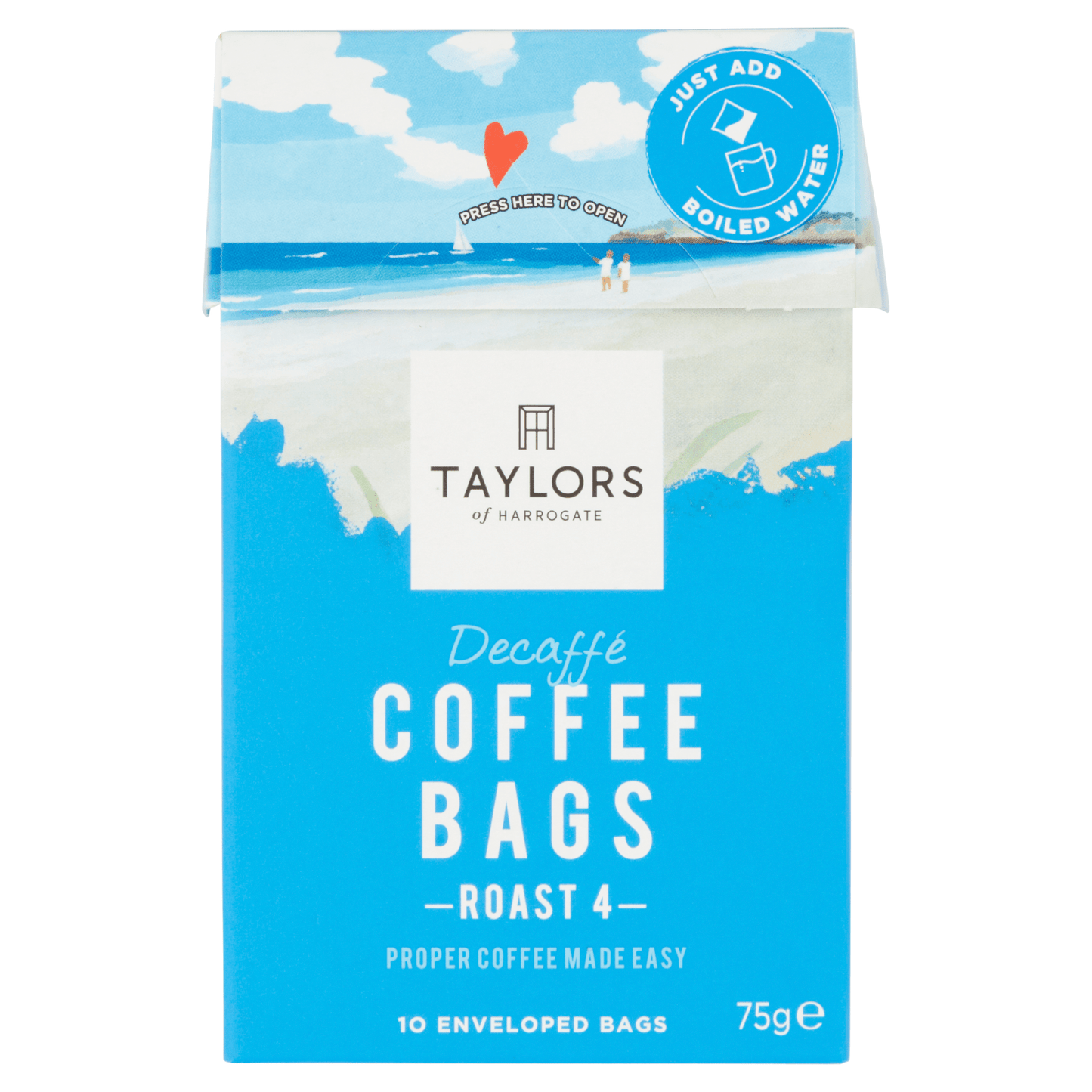 Taylors of Harrogate Decaffé Coffee Bags 10 Enveloped Bags 75g - UK Food & Drink - 615357122482