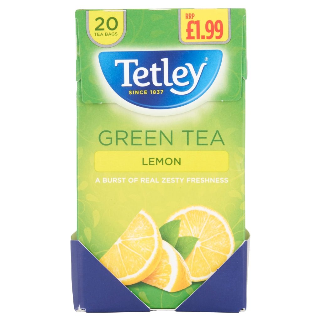 Tetley Green Tea Lemon 40g - UK Food & Drink - 5000208001415