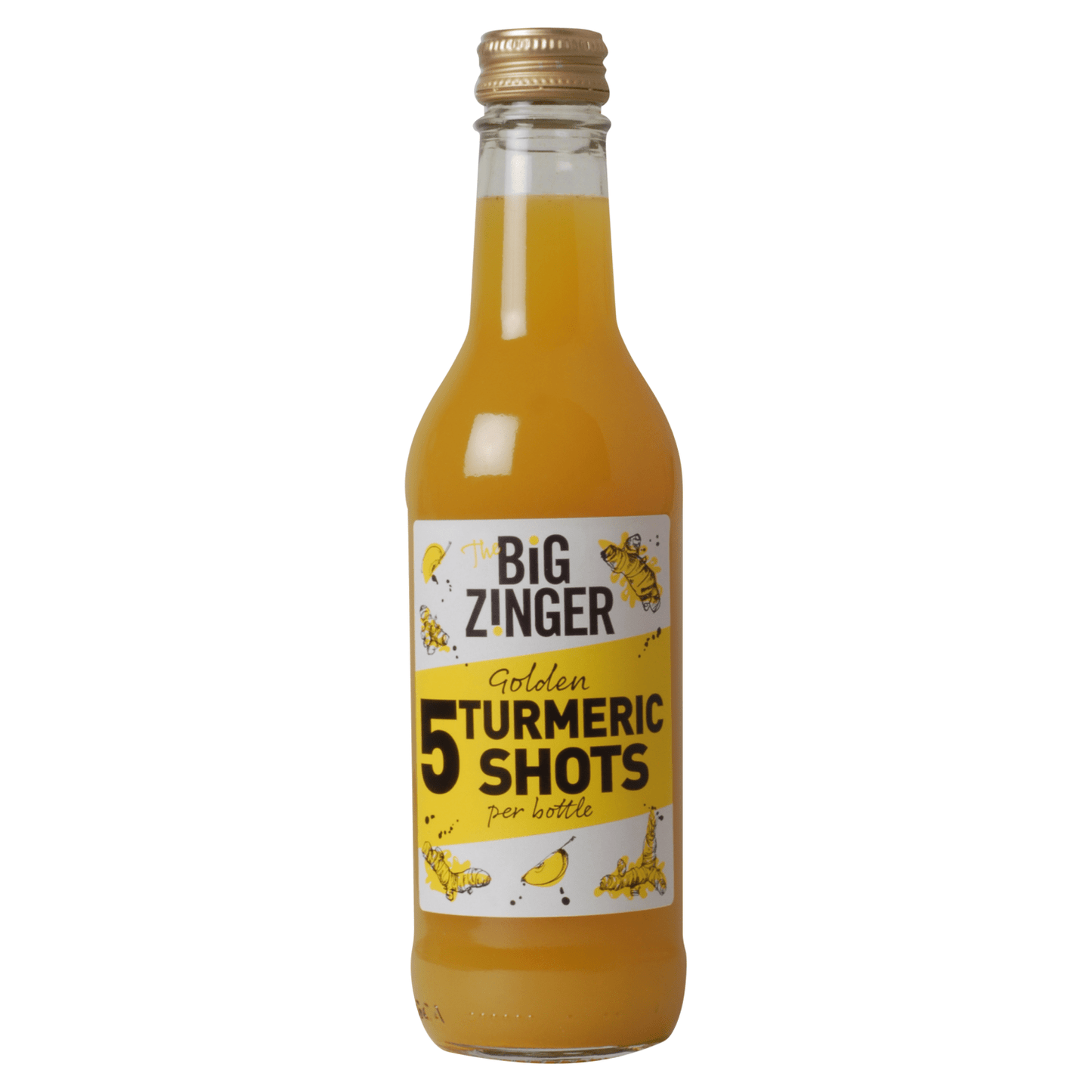 The Big Zinger 5 Golden Turmeric Shots 330ml - UK Food & Drink - 5020934008120