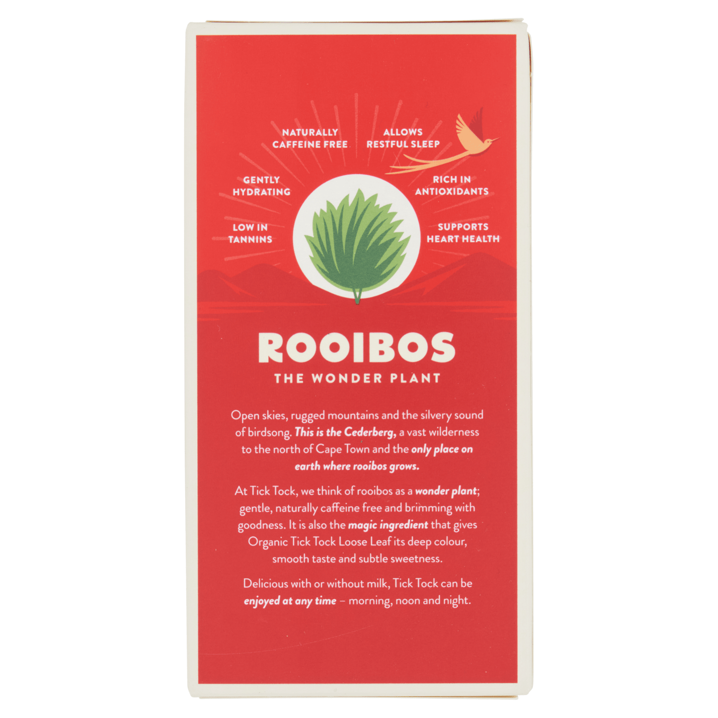 Tick Tock Loose Leaf Rooibos Organic Tea 100g - UK Food & Drink - 5032558003818