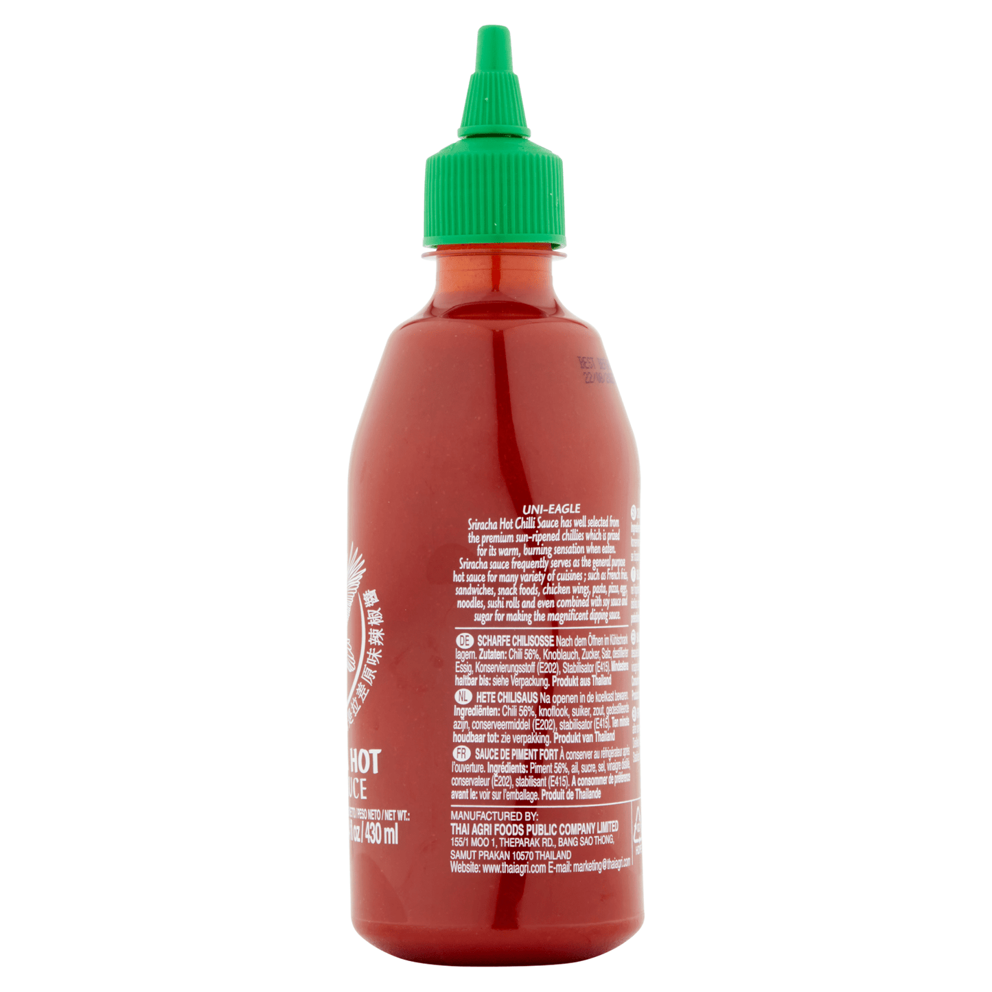 Uni - Eagle Sriracha Hot Chilli Sauce 430ml - UK Food & Drink - 16229912437