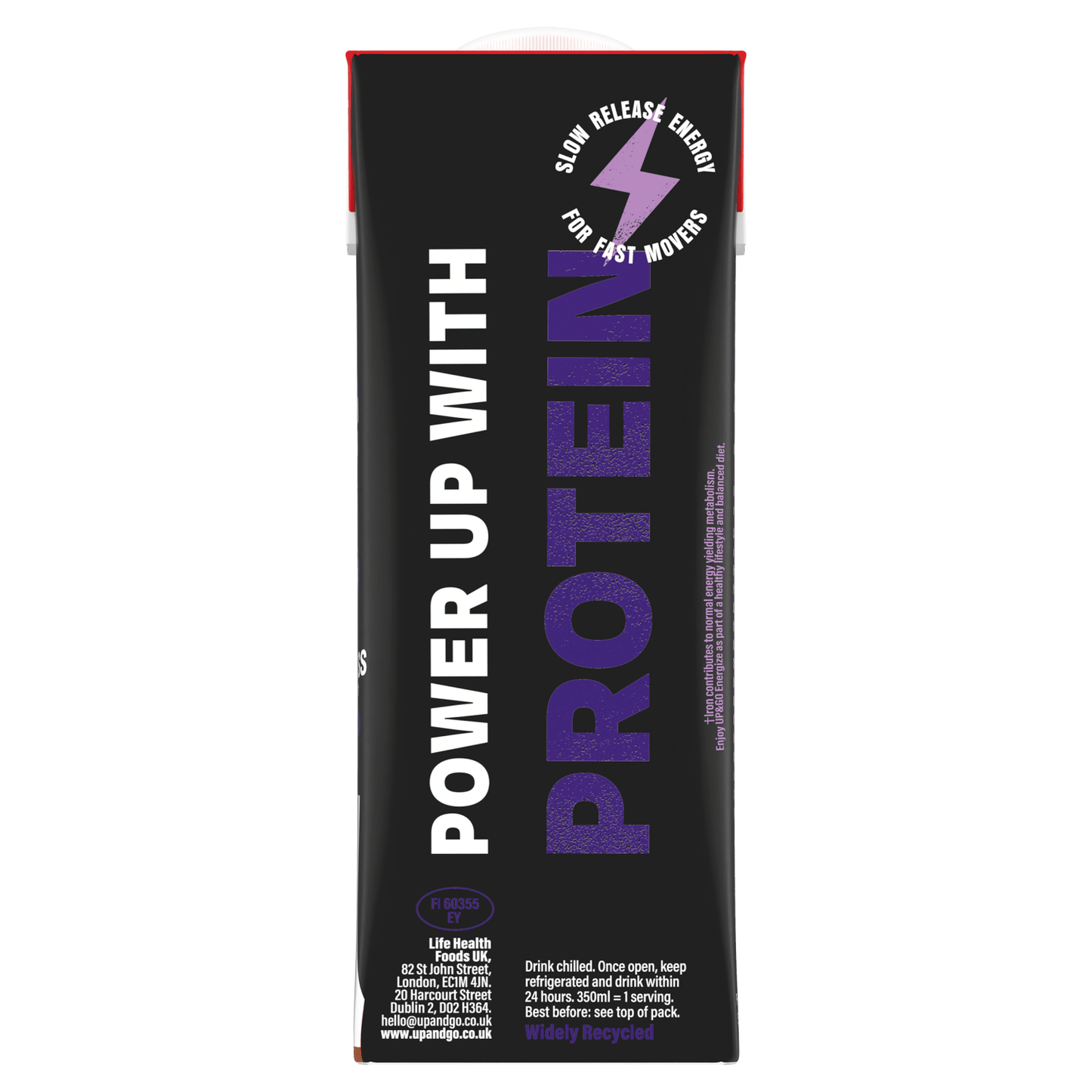 Up & Go Energize Chocolate Protein Shake 350ml - UK Food & Drink - 5060406462562