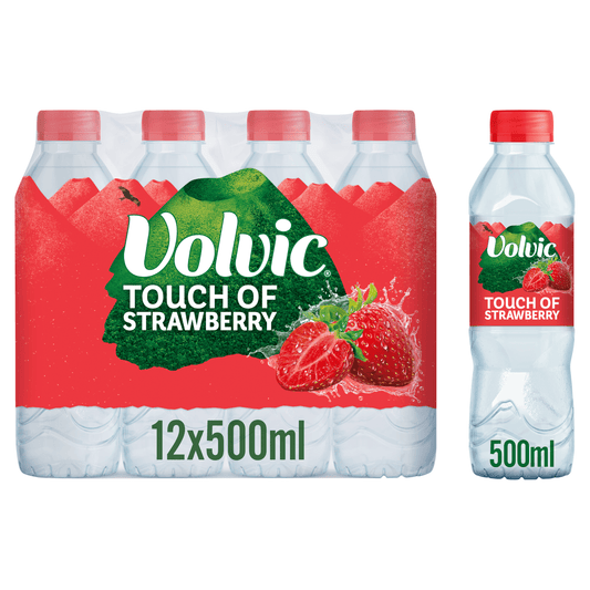 Volvic Touch of Strawberry 500ml - UK Food & Drink - 3057640372513