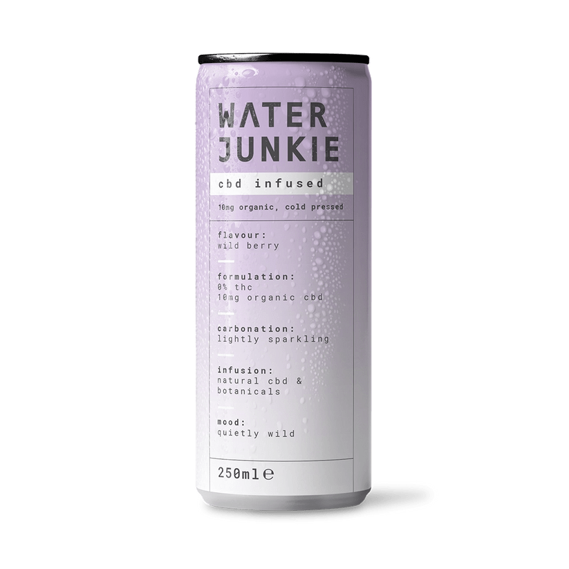 WaterJunkie CBD Infused Wild Berry Drink 250ml - UK Food & Drink - 5070002715306