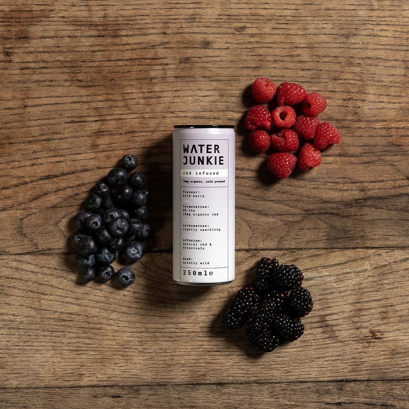 WaterJunkie CBD Infused Wild Berry Drink 250ml - UK Food & Drink - 5070002715306