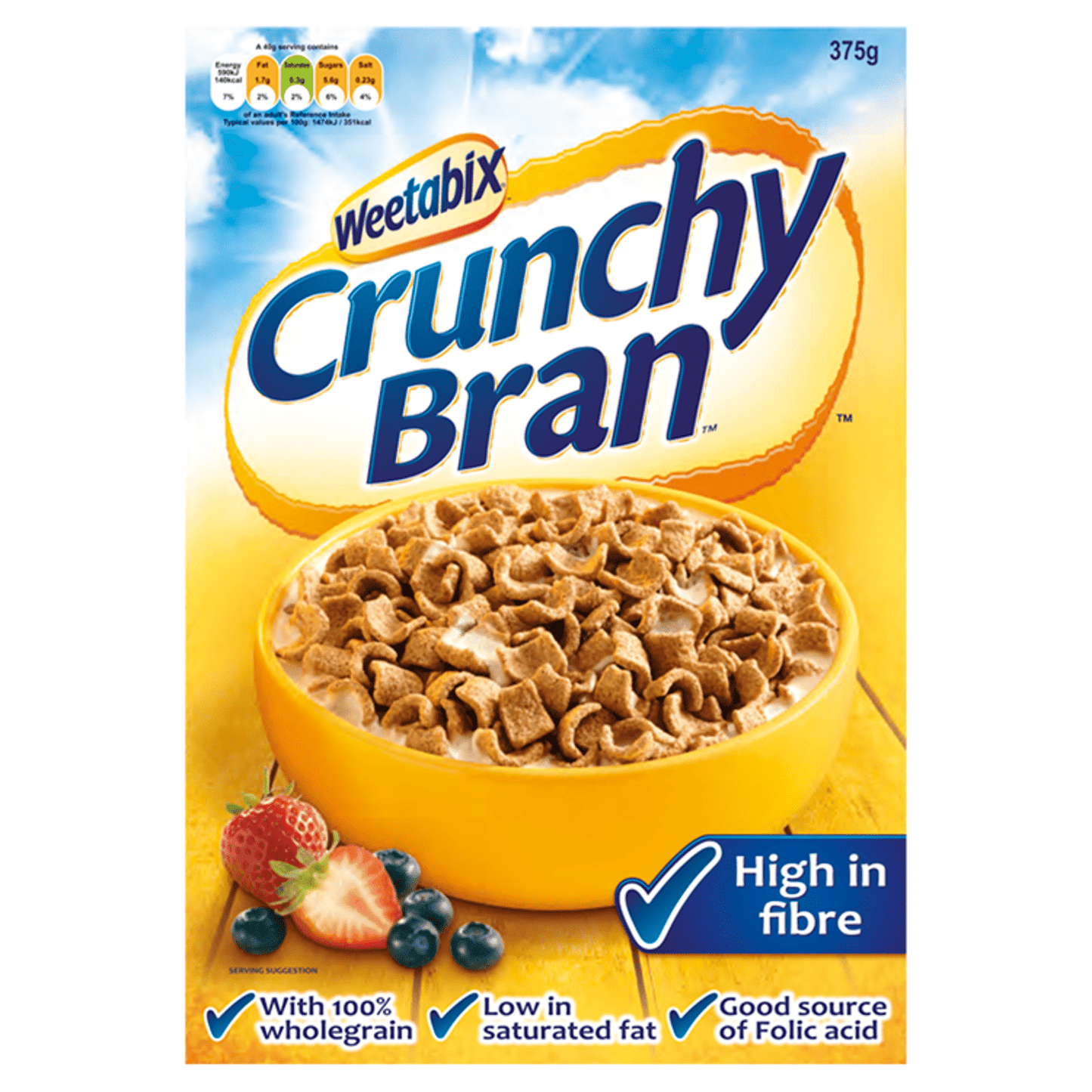 Weetabix Crunchy Bran Cereal 375g - UK Food & Drink - 5010029204247