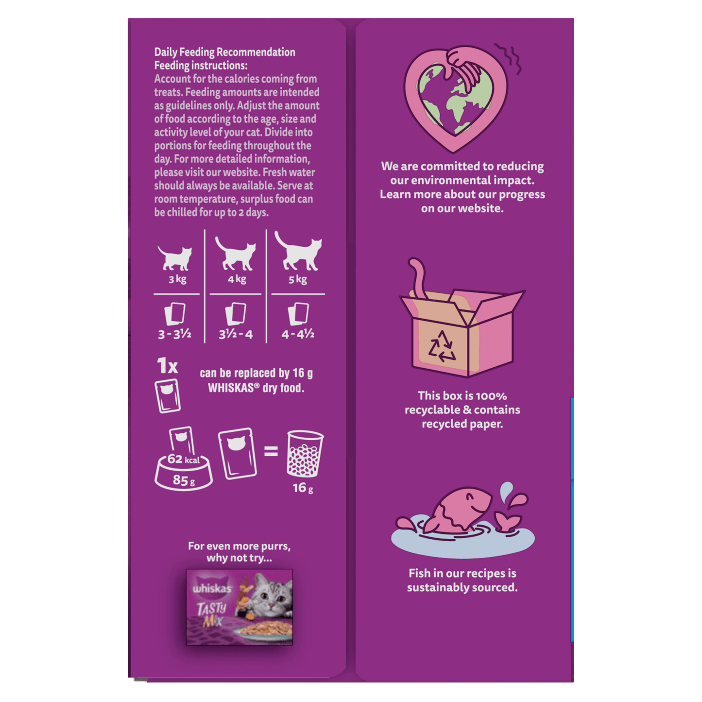 Whiskas 1+ Fish Favourites Adult Wet Cat Food Pouches in Jelly 12 x 85g - UK Food & Drink - 5000166157360