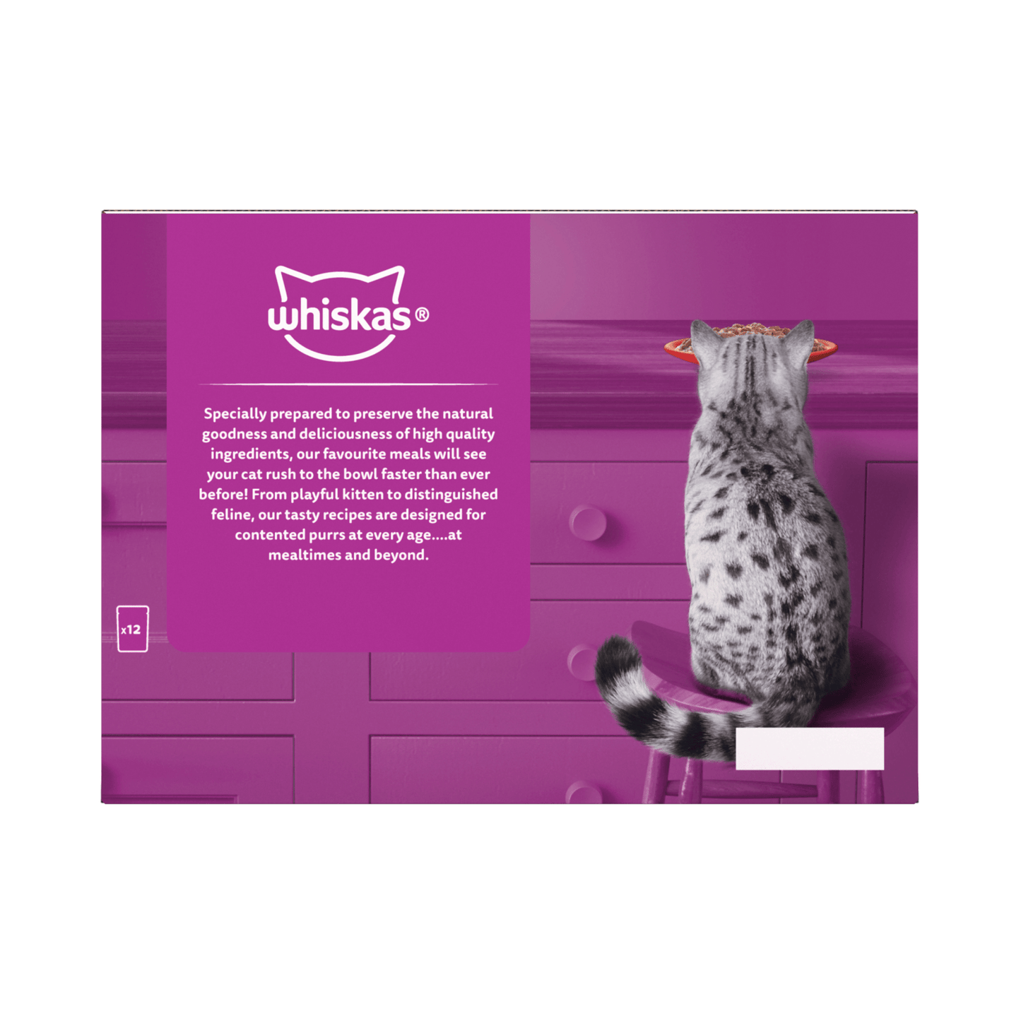 Whiskas 1+ Meaty Meals Adult Wet Cat Food Pouches in Jelly 12 x 85g - UK Food & Drink - 5000166157353