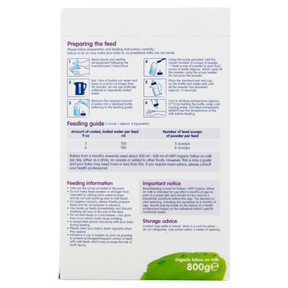 HiPP Organic 2 Combiotic Follow on Milk 6+ Months 800g